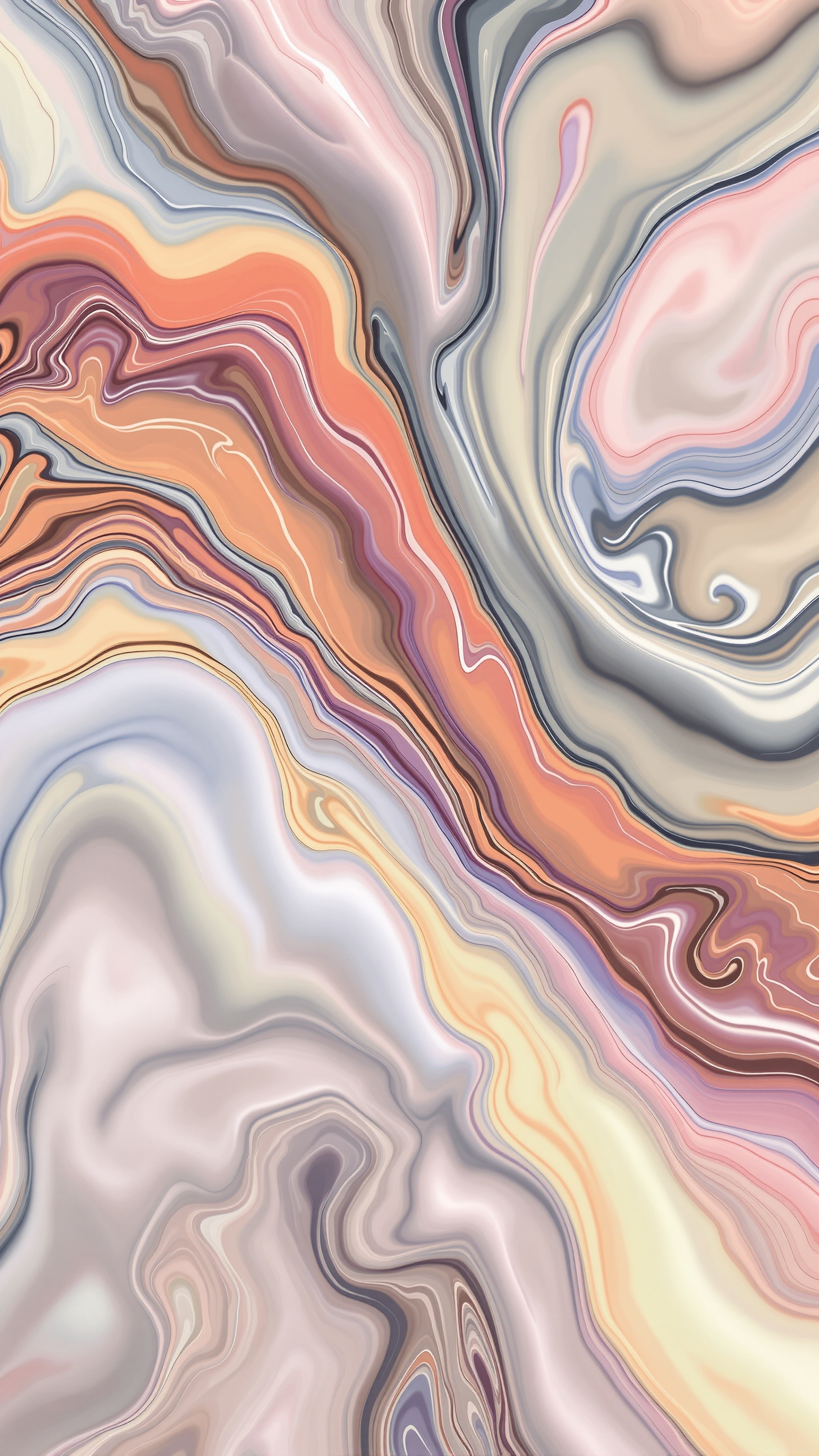 Liquid Marble - Abstract phone wallpaper 2160x3840