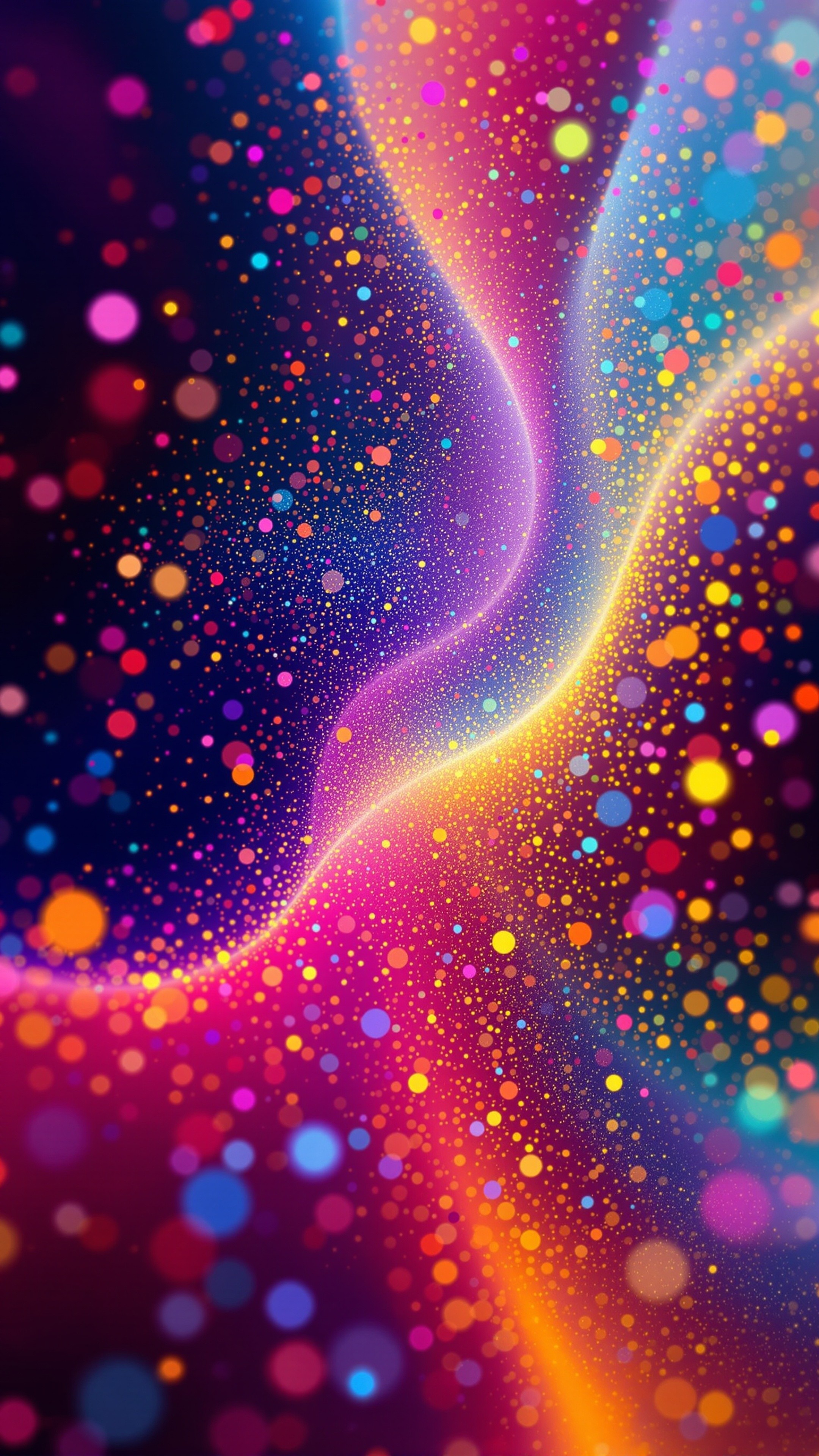 Particles Flow - Abstract phone wallpaper 2160x3840