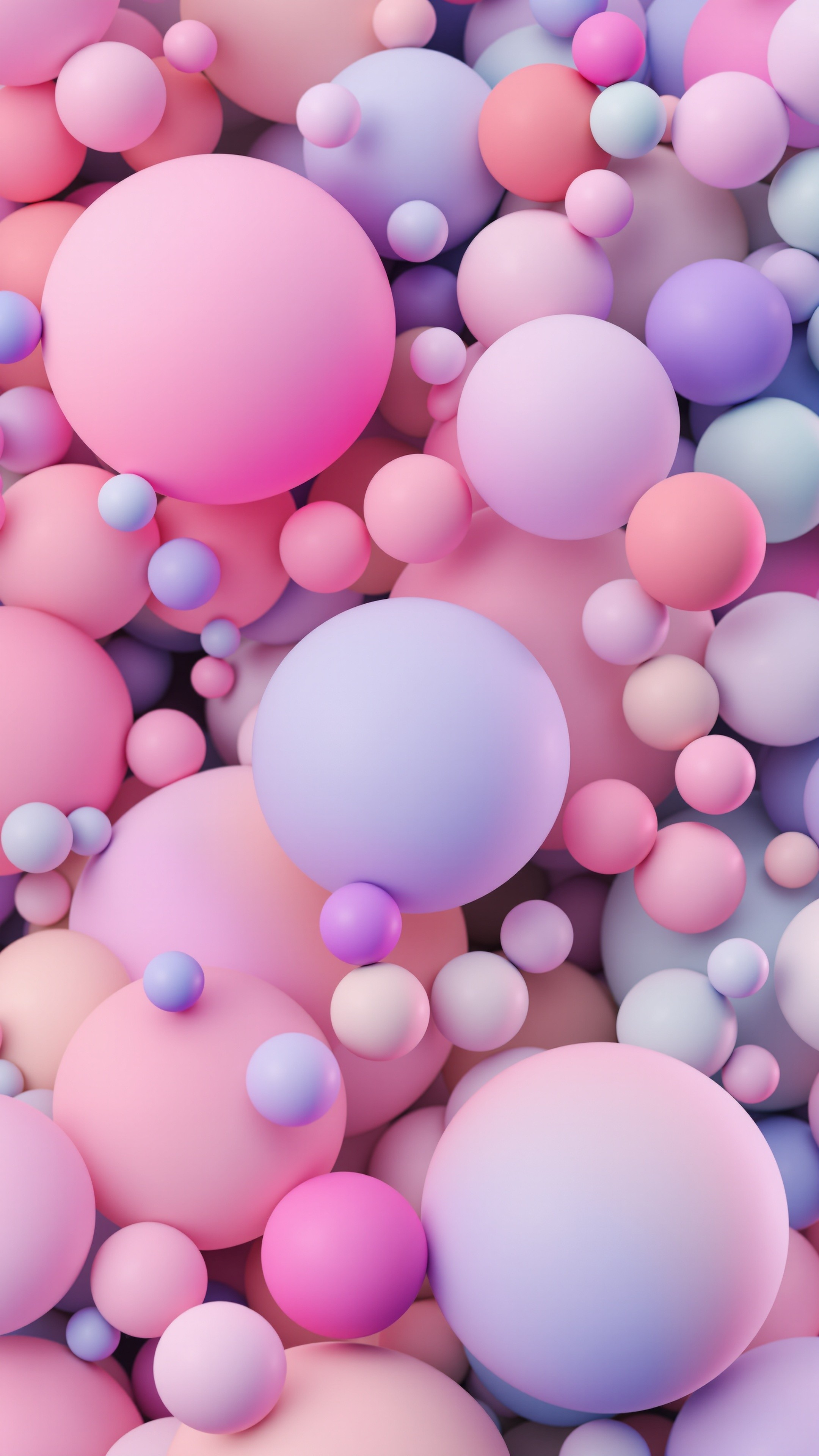 Spheres Matte - Abstract phone wallpaper 2160x3840