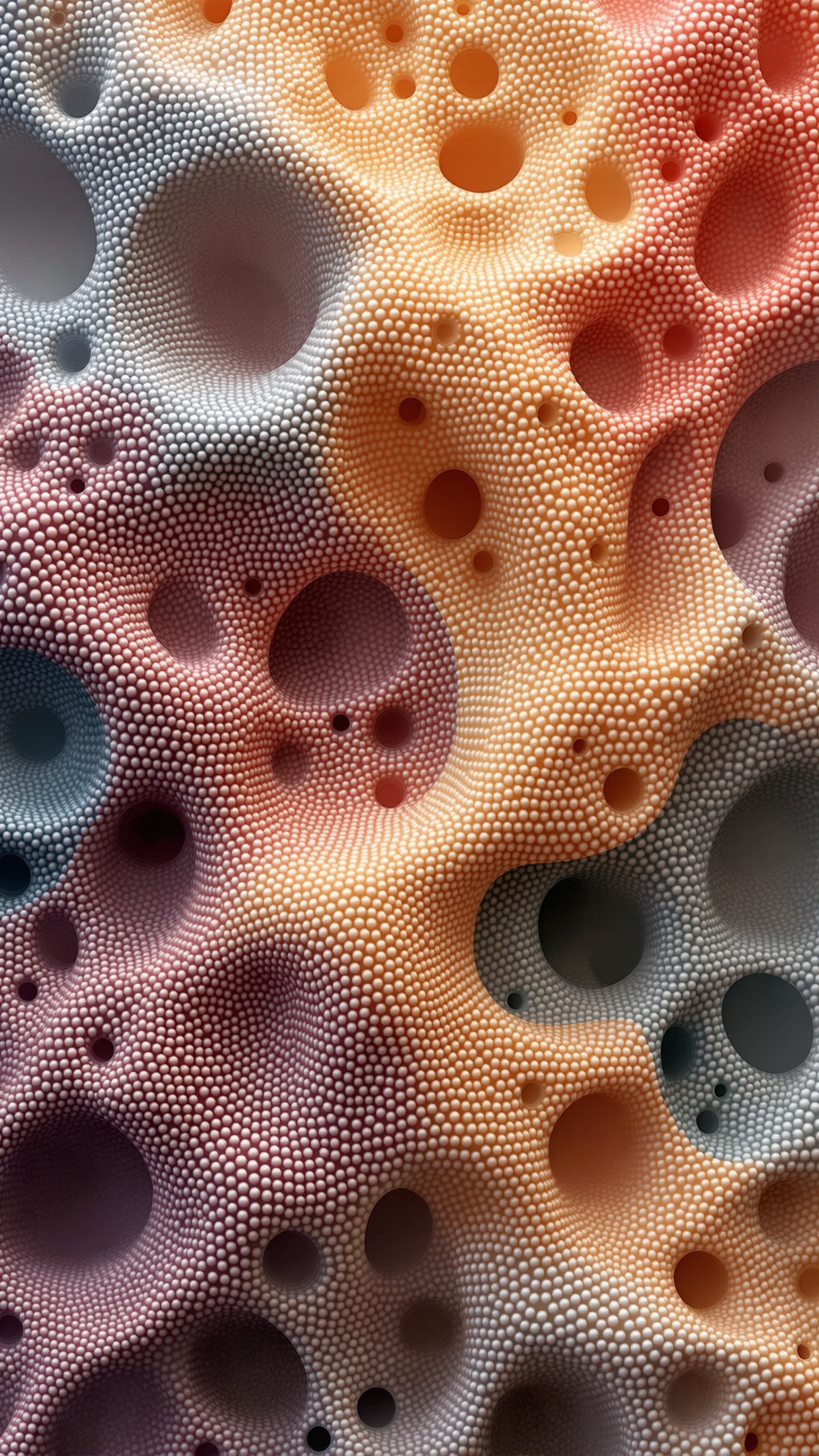 Voronoi Extrude - Abstract phone wallpaper 2160x3840