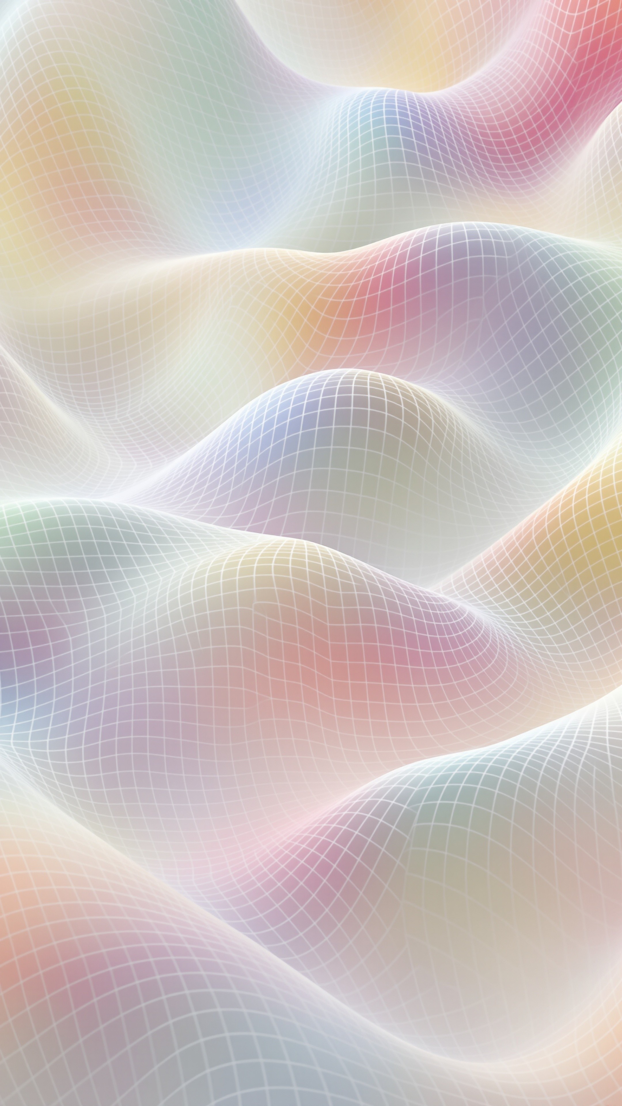 Waves Grid - Abstract phone wallpaper 2160x3840