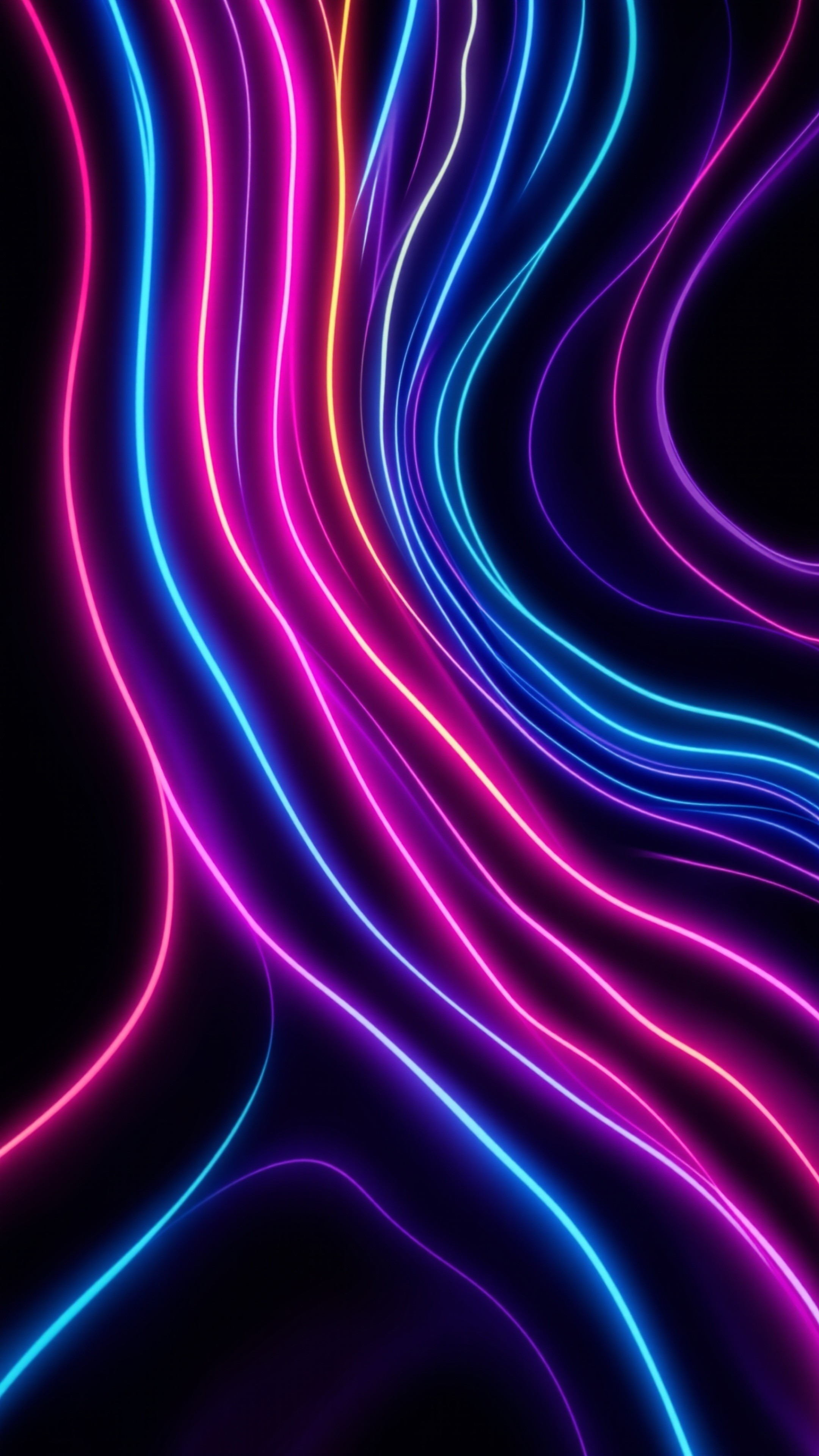 Lines Wave - Abstract phone wallpaper 2160x3840