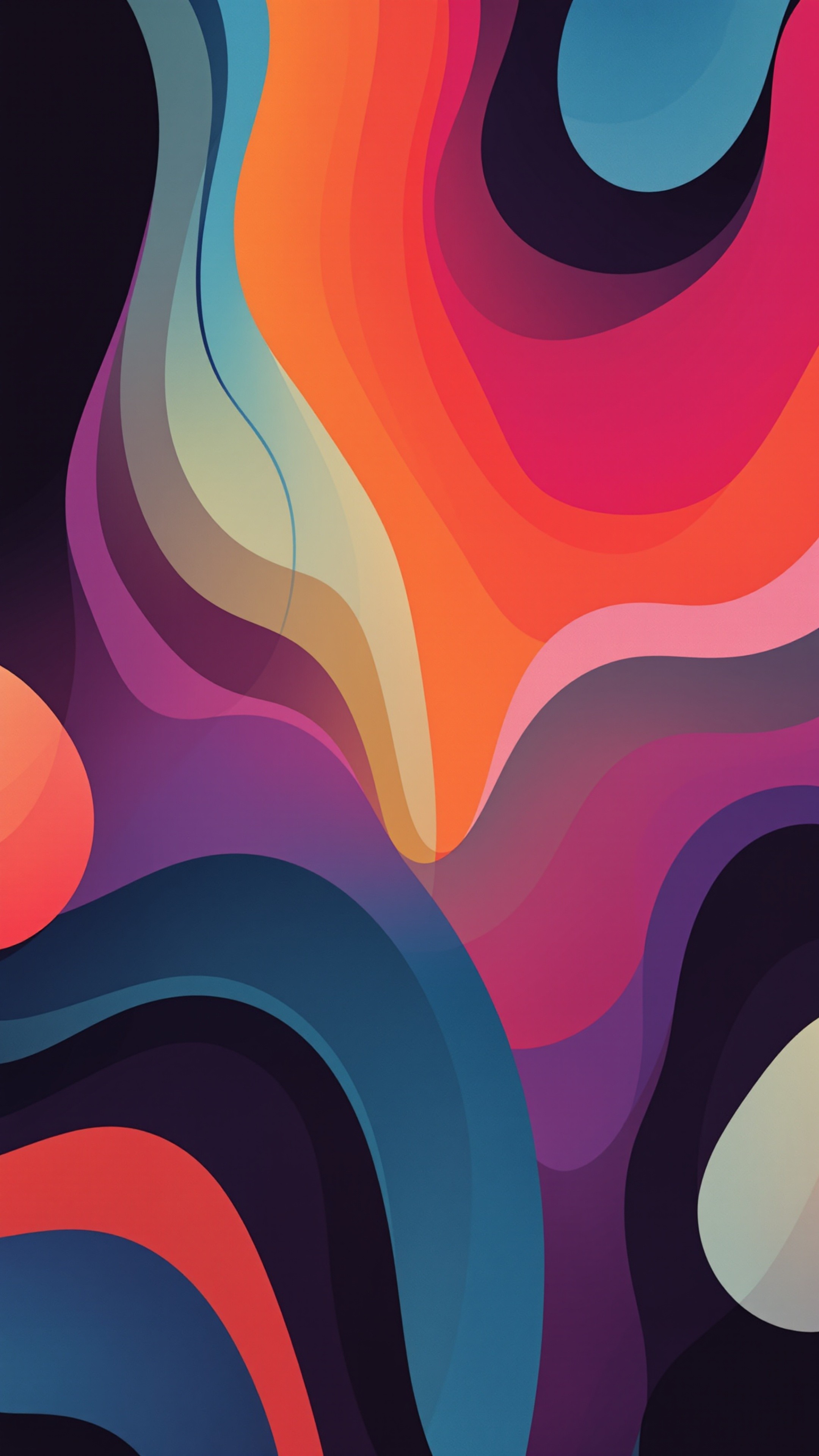 Palette 60s - Abstract phone wallpaper 2160x3840