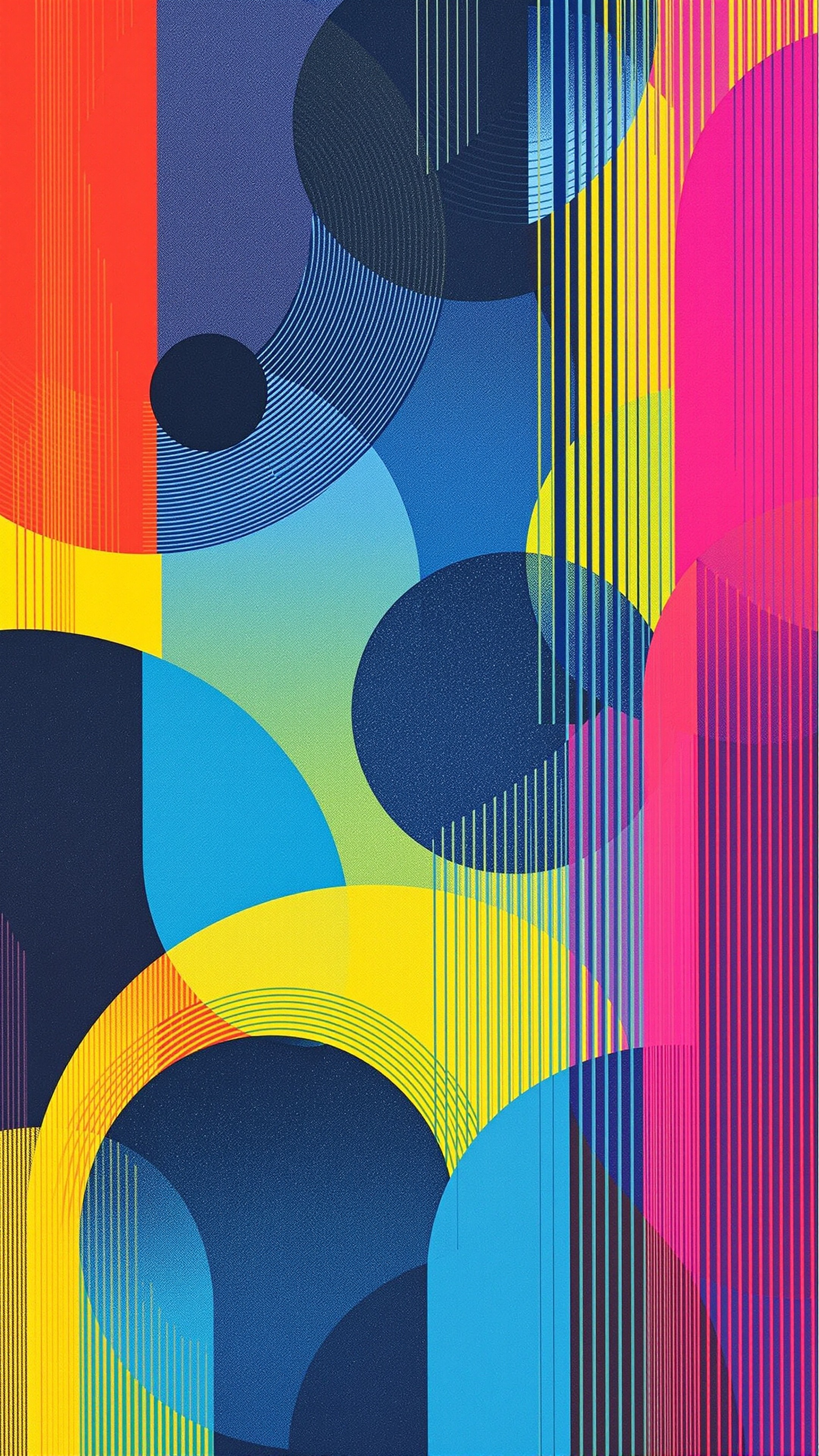 Risograph Duo - Abstract phone wallpaper 2160x3840