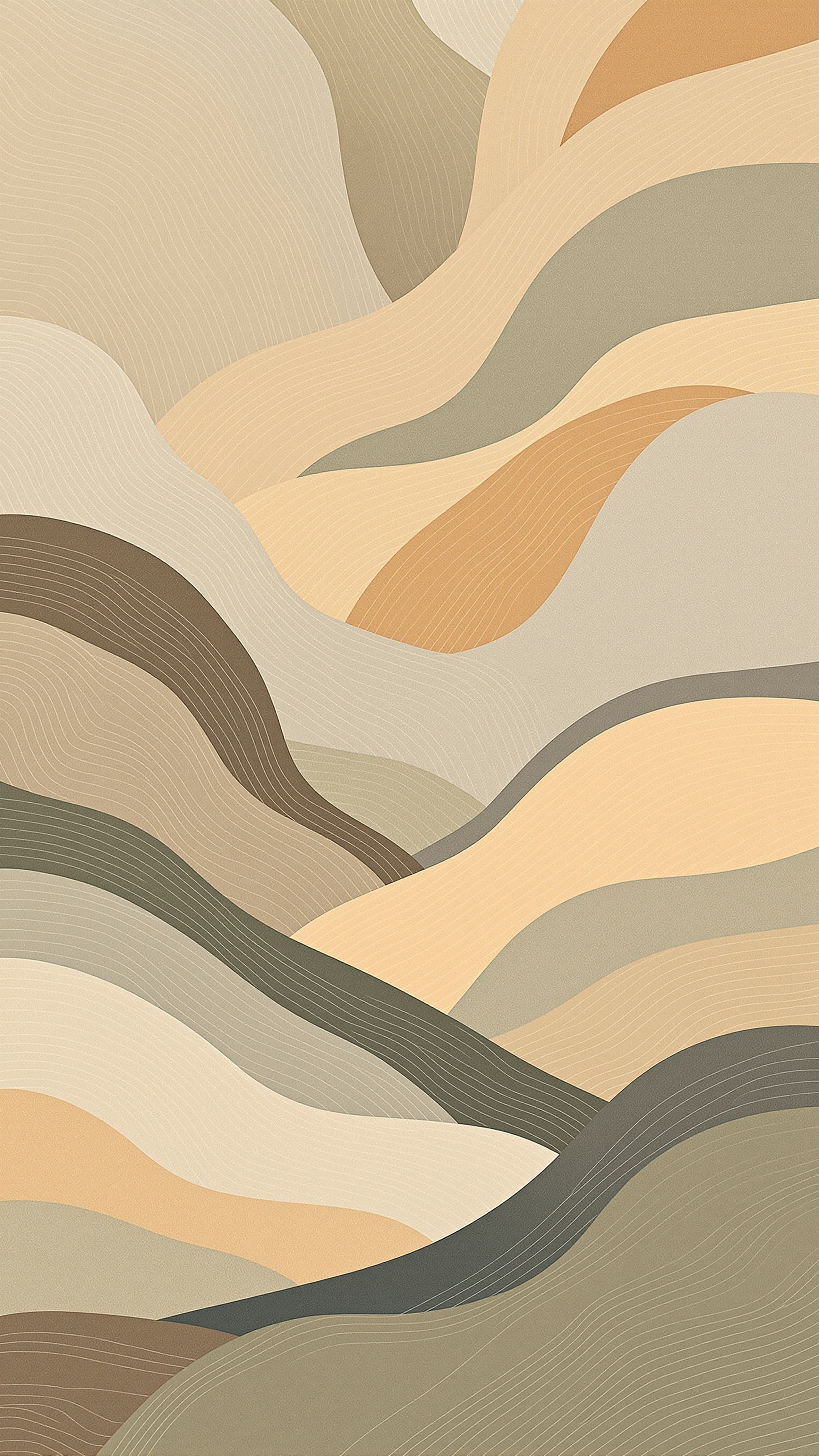 Woodblock Print - Abstract phone wallpaper 2160x3840