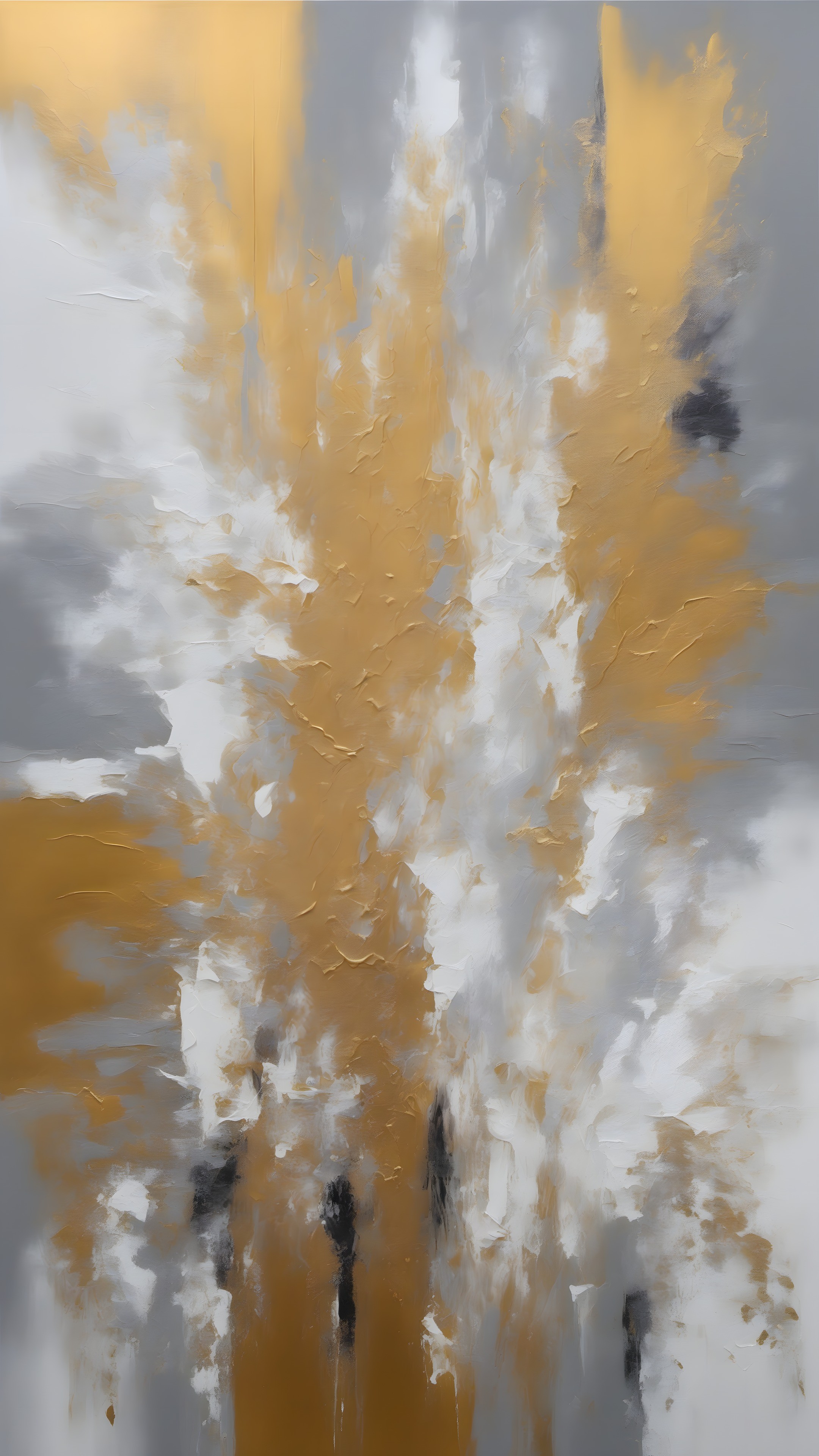 Award Painting Gold - Abstract phone wallpaper 2160x3840