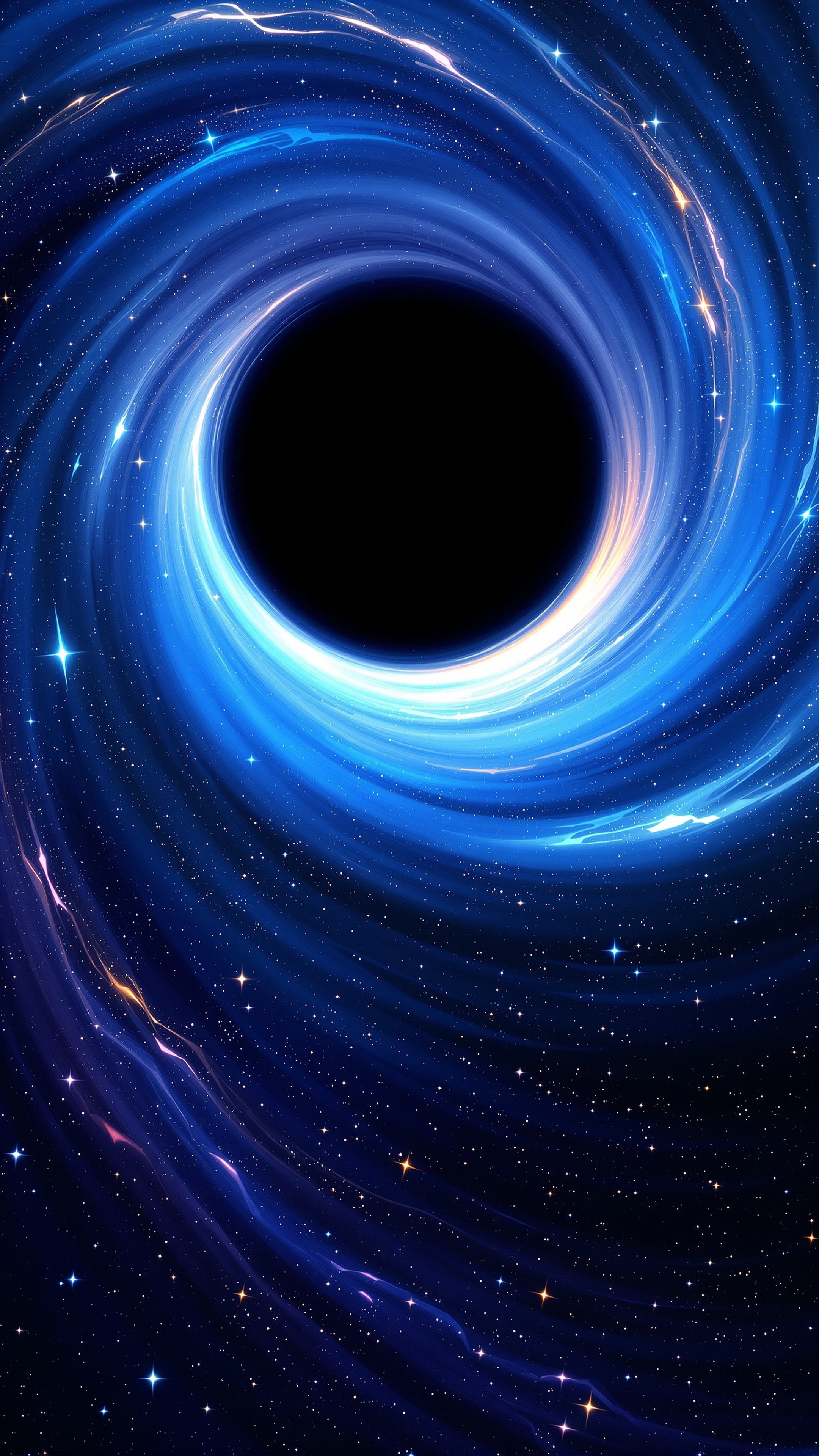 Blackhole Bend - Abstract phone wallpaper 2160x3840