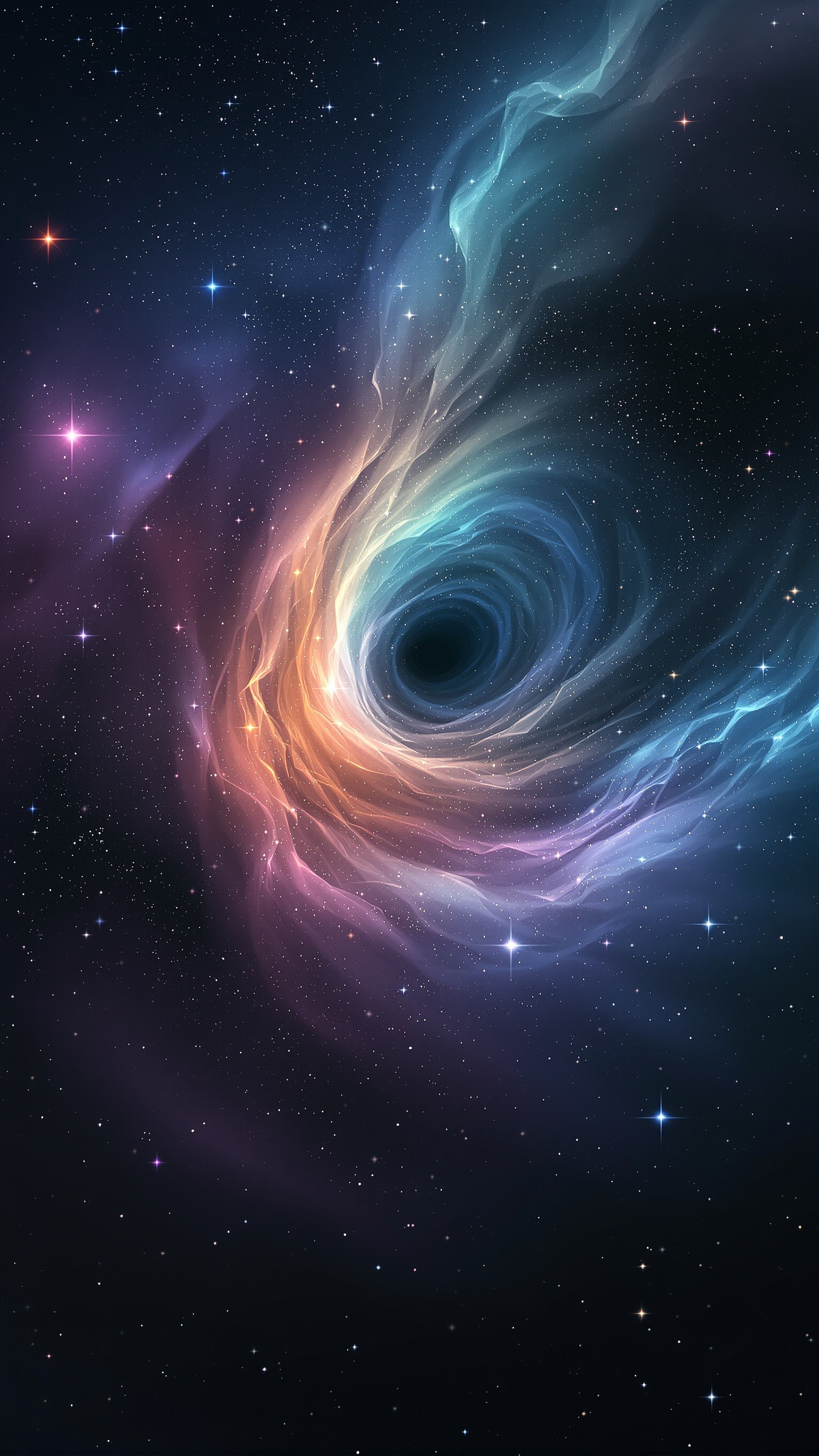 Blackhole Image - Abstract phone wallpaper 2160x3840