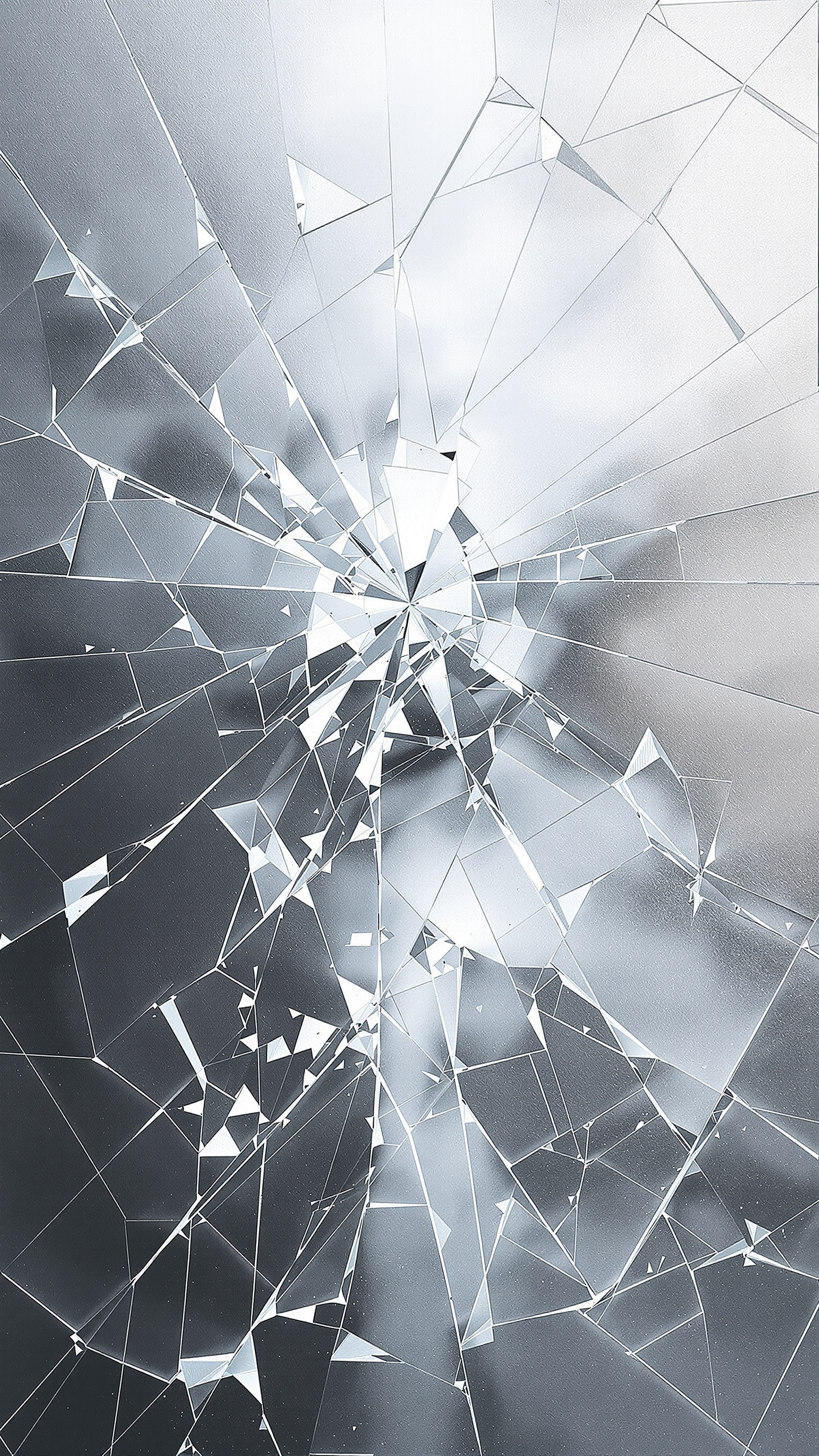 Broken Glass - Abstract phone wallpaper 2160x3840