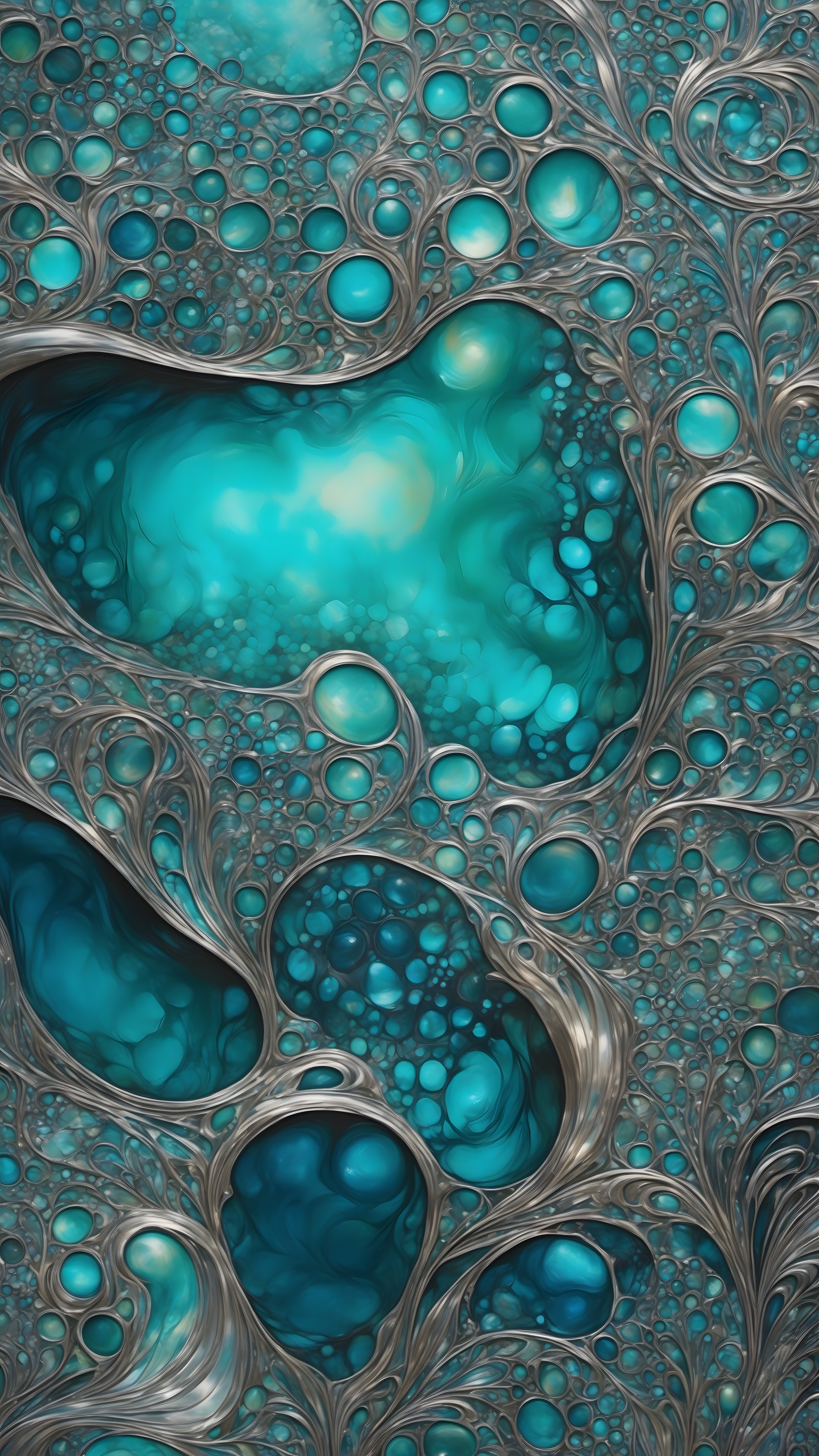 Bubbles Hyperdetail - Abstract phone wallpaper 2160x3840