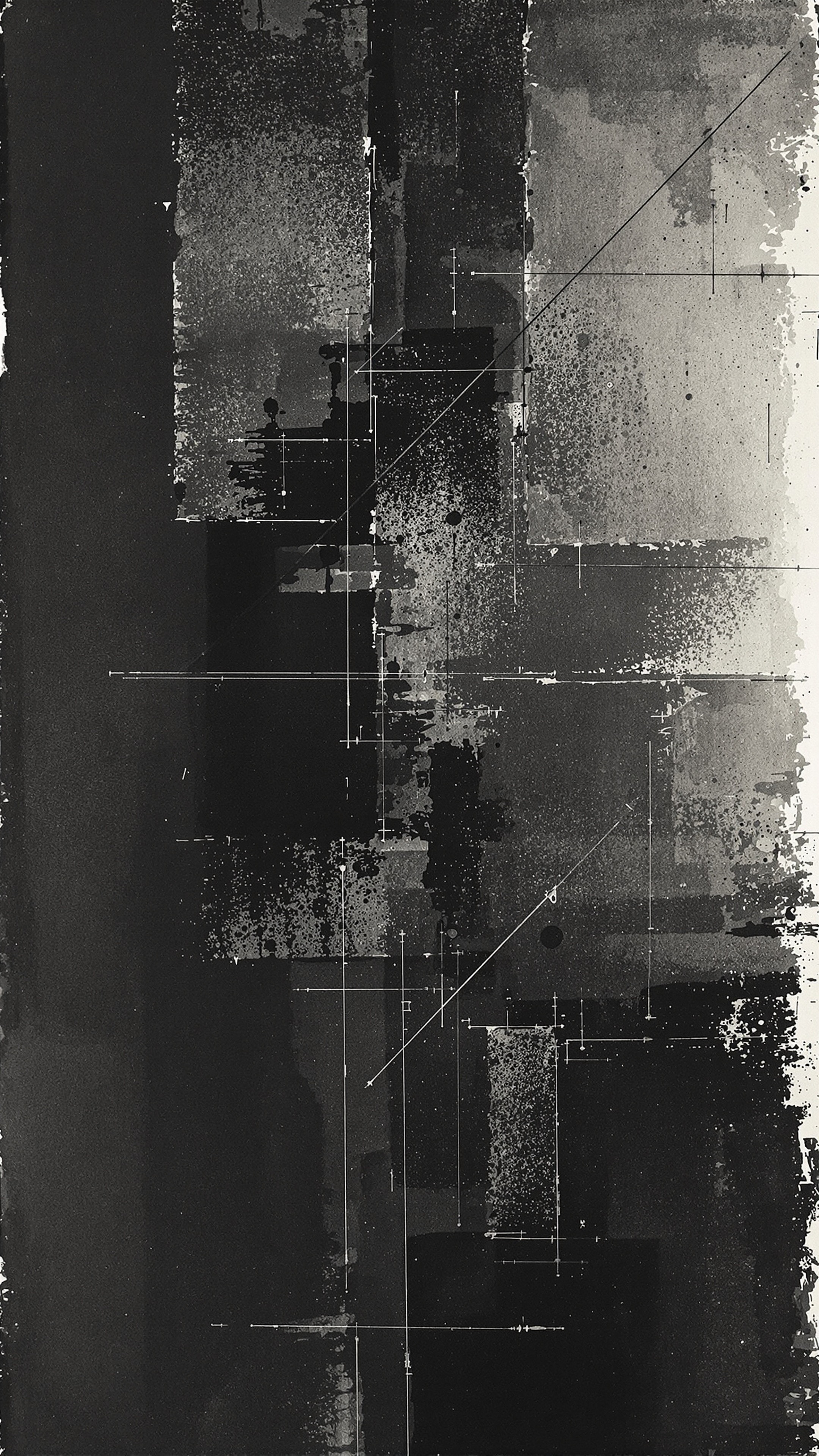 Charcoal Geometric - Abstract phone wallpaper 2160x3840
