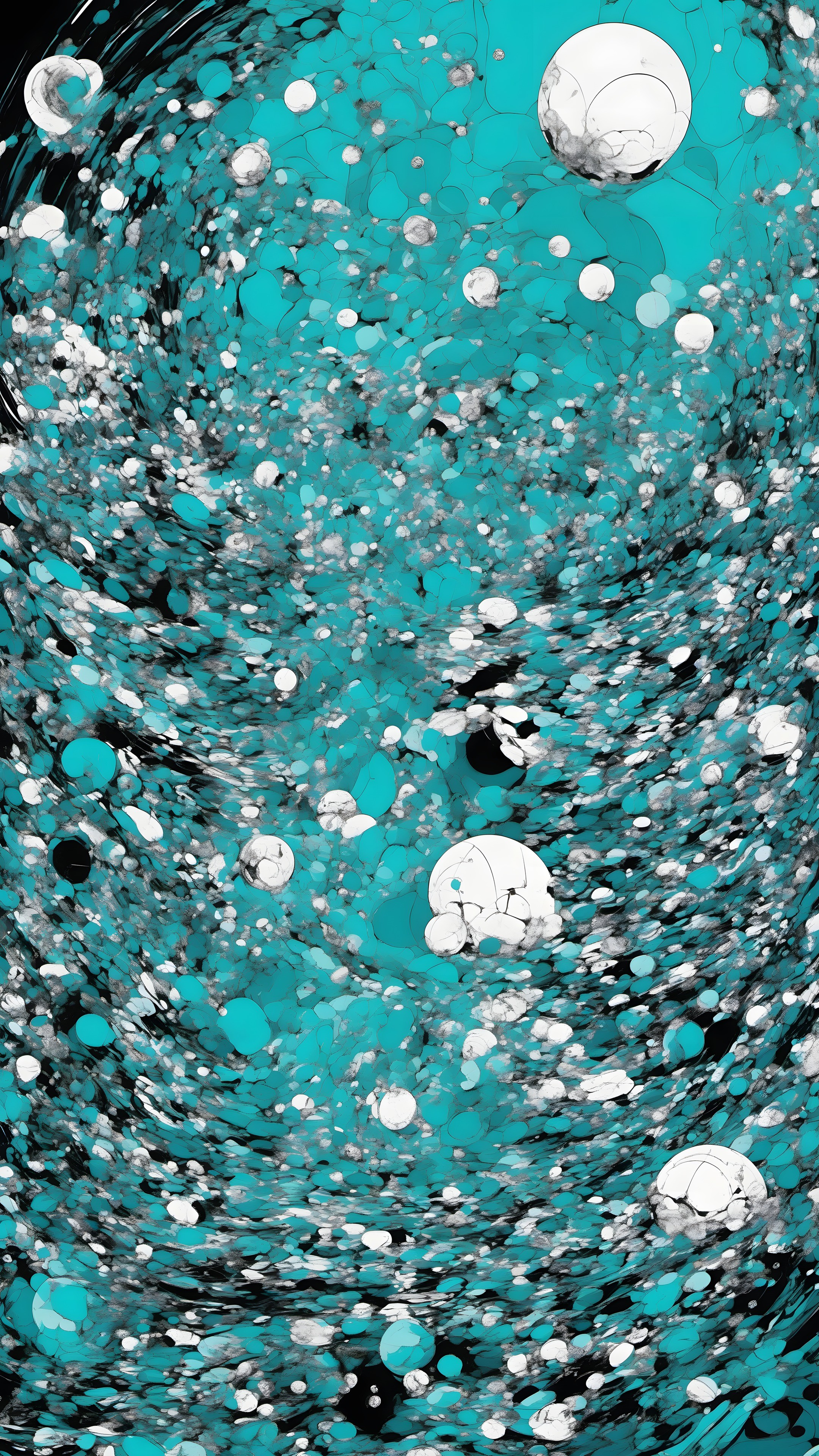 Cosmic Paradox - Abstract phone wallpaper 2160x3840