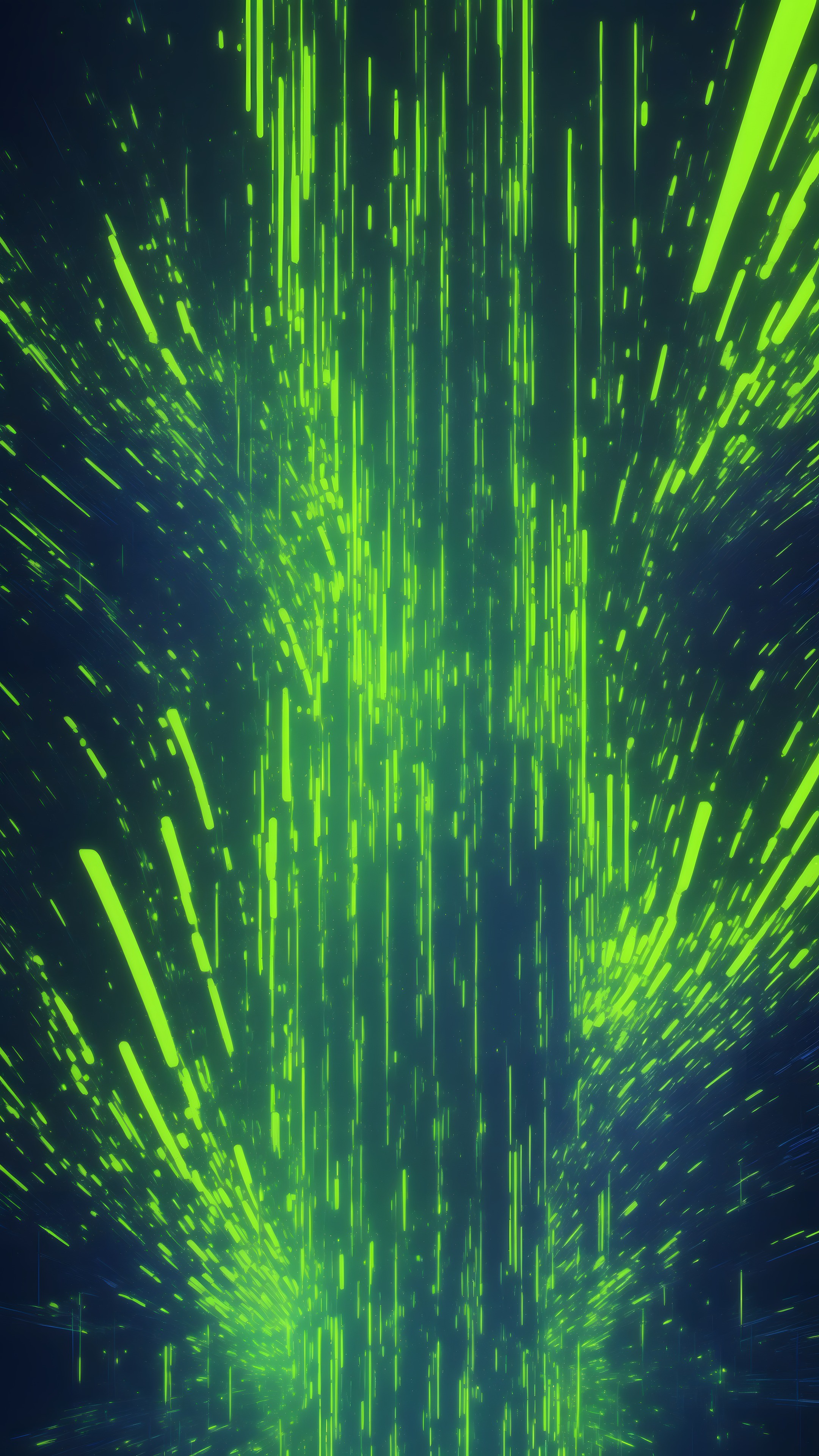 Cyber Neon - Abstract phone wallpaper 2160x3840