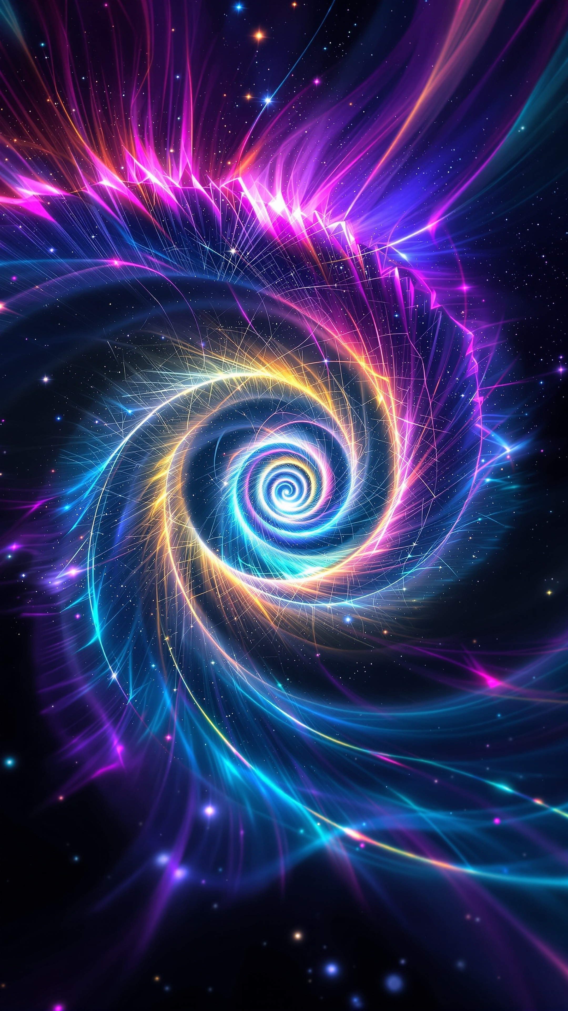 Energy Fields - Abstract phone wallpaper 2160x3840