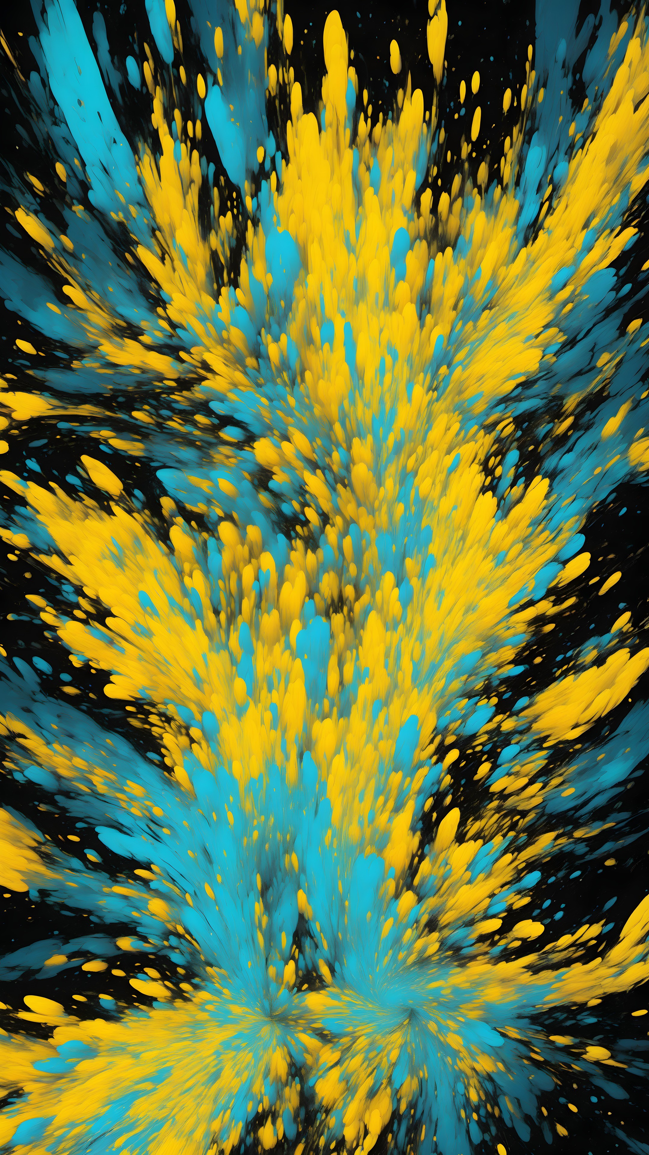 Exploding Patterns - Abstract phone wallpaper 2160x3840