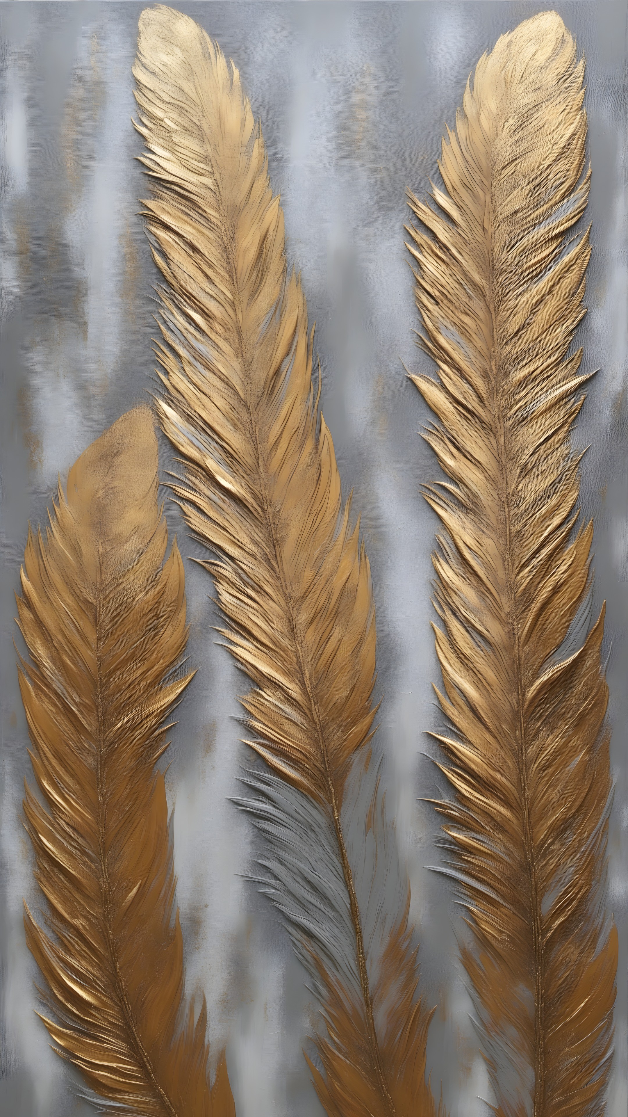 Feather Deco - Abstract phone wallpaper 2160x3840