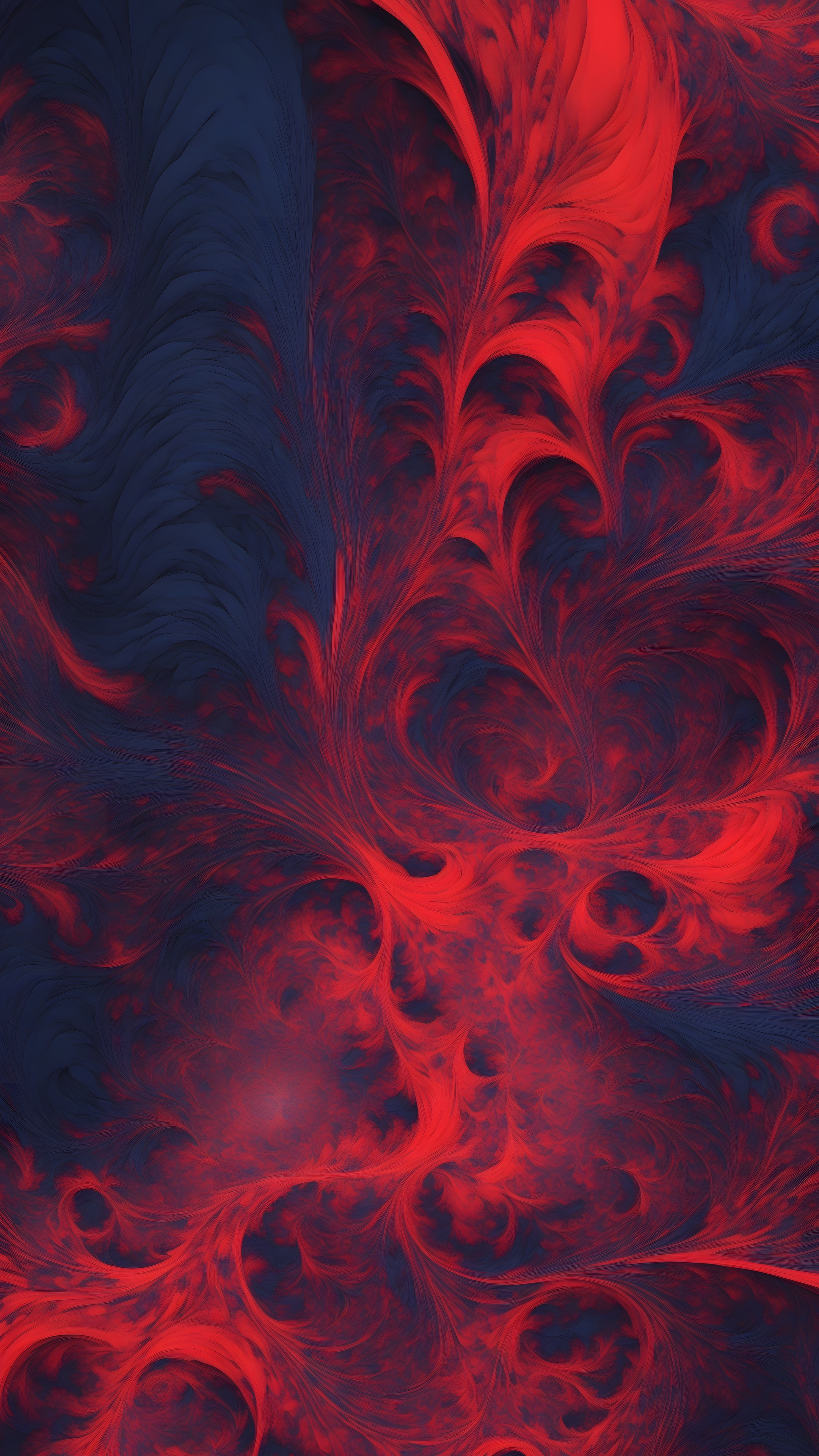 Glitch Fibonacci - Abstract phone wallpaper 2160x3840