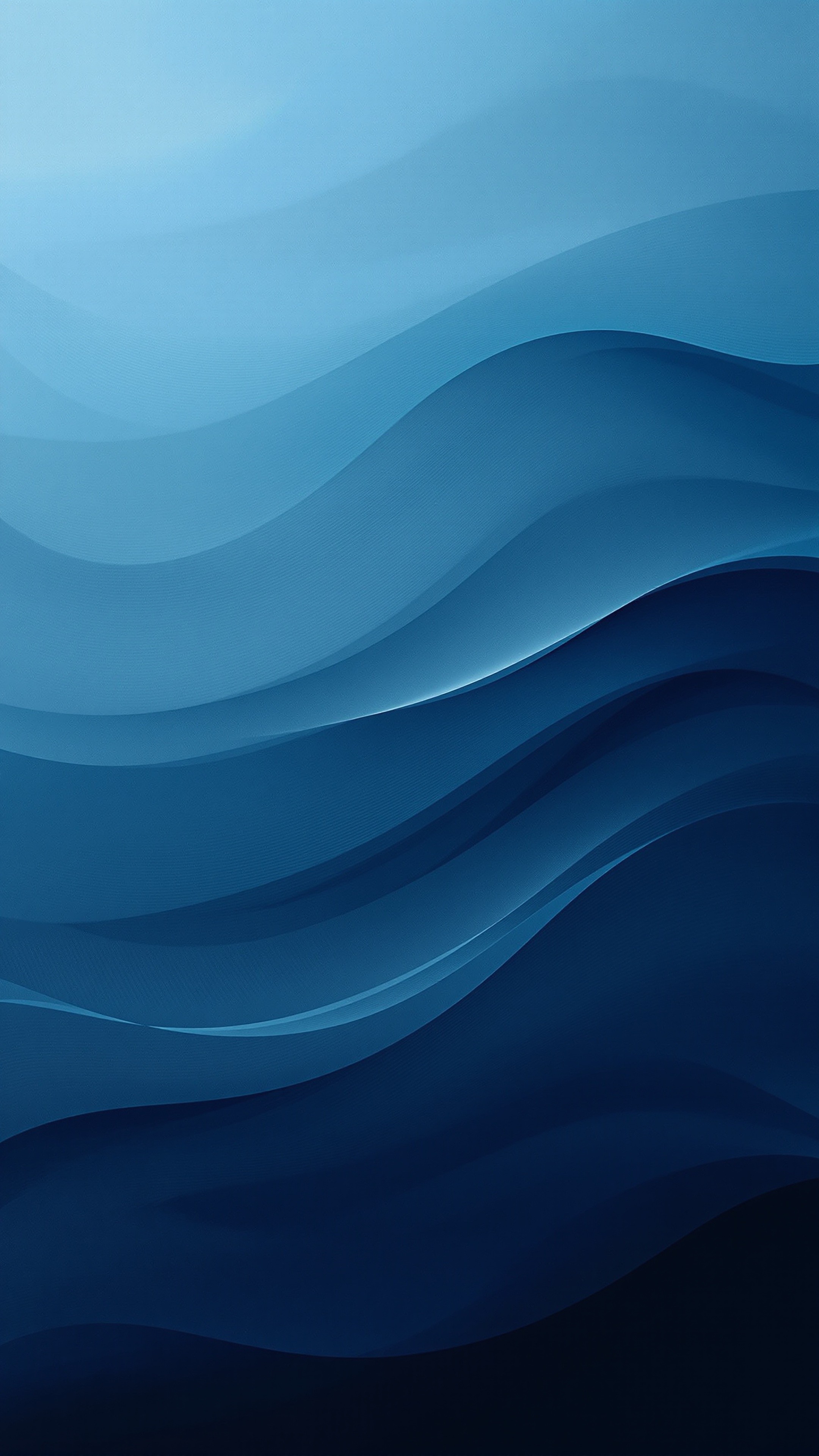 Gradient Waves - Abstract phone wallpaper 2160x3840