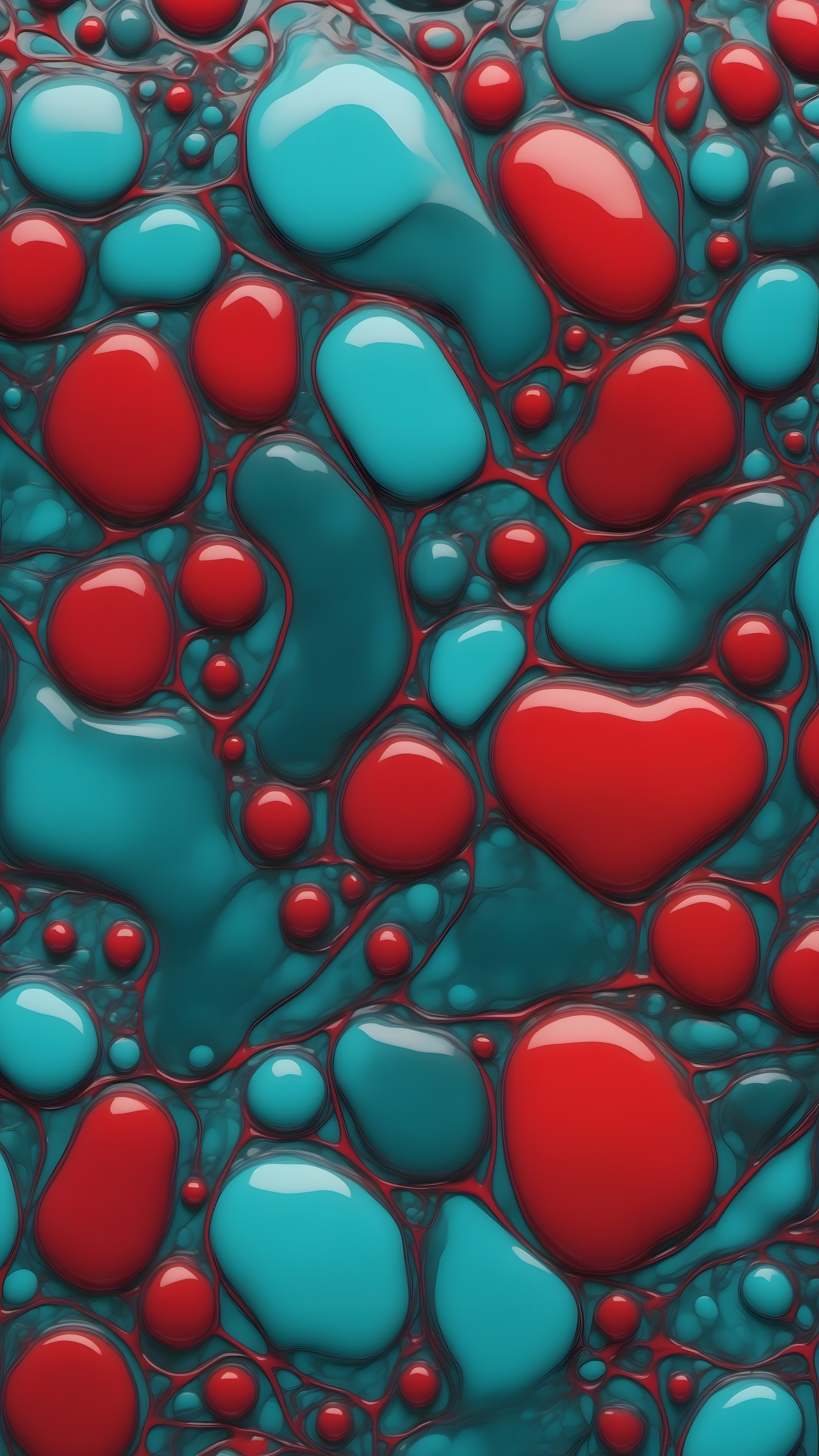 Ornament Drops - Abstract phone wallpaper 2160x3840