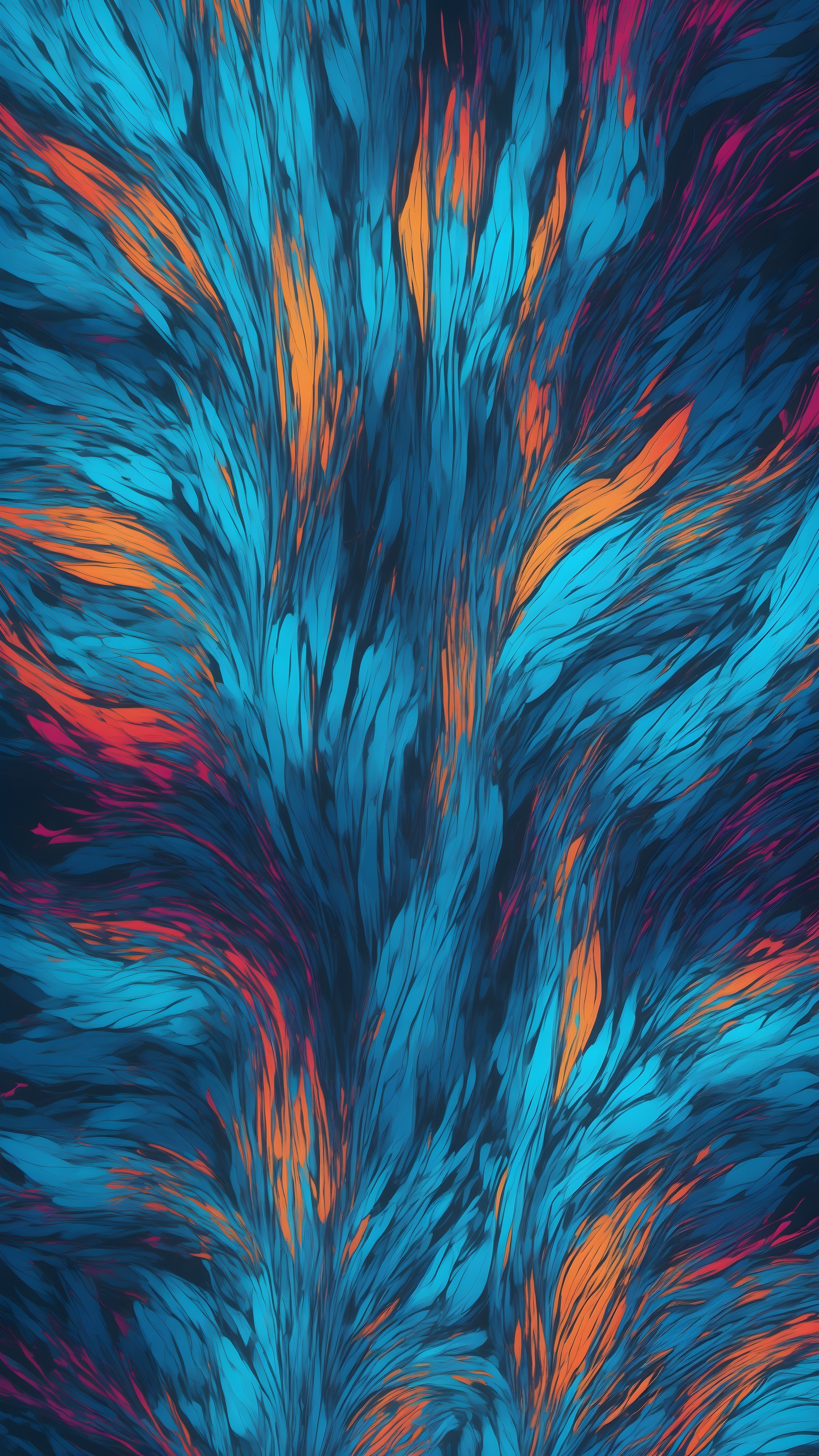 Psychedelic Minimalism - Abstract phone wallpaper 2160x3840