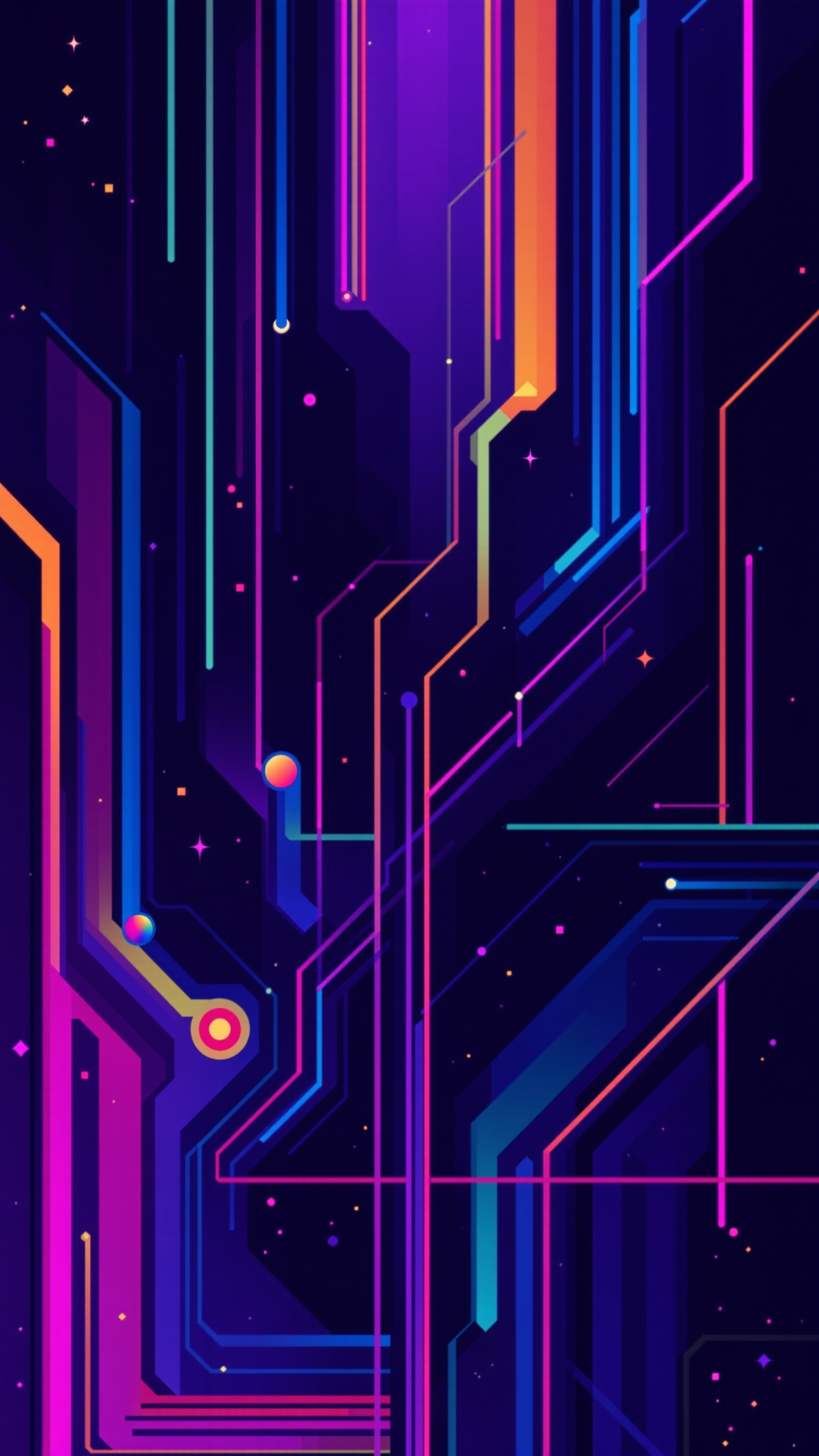 Pixel Art - Abstract phone wallpaper 2160x3840