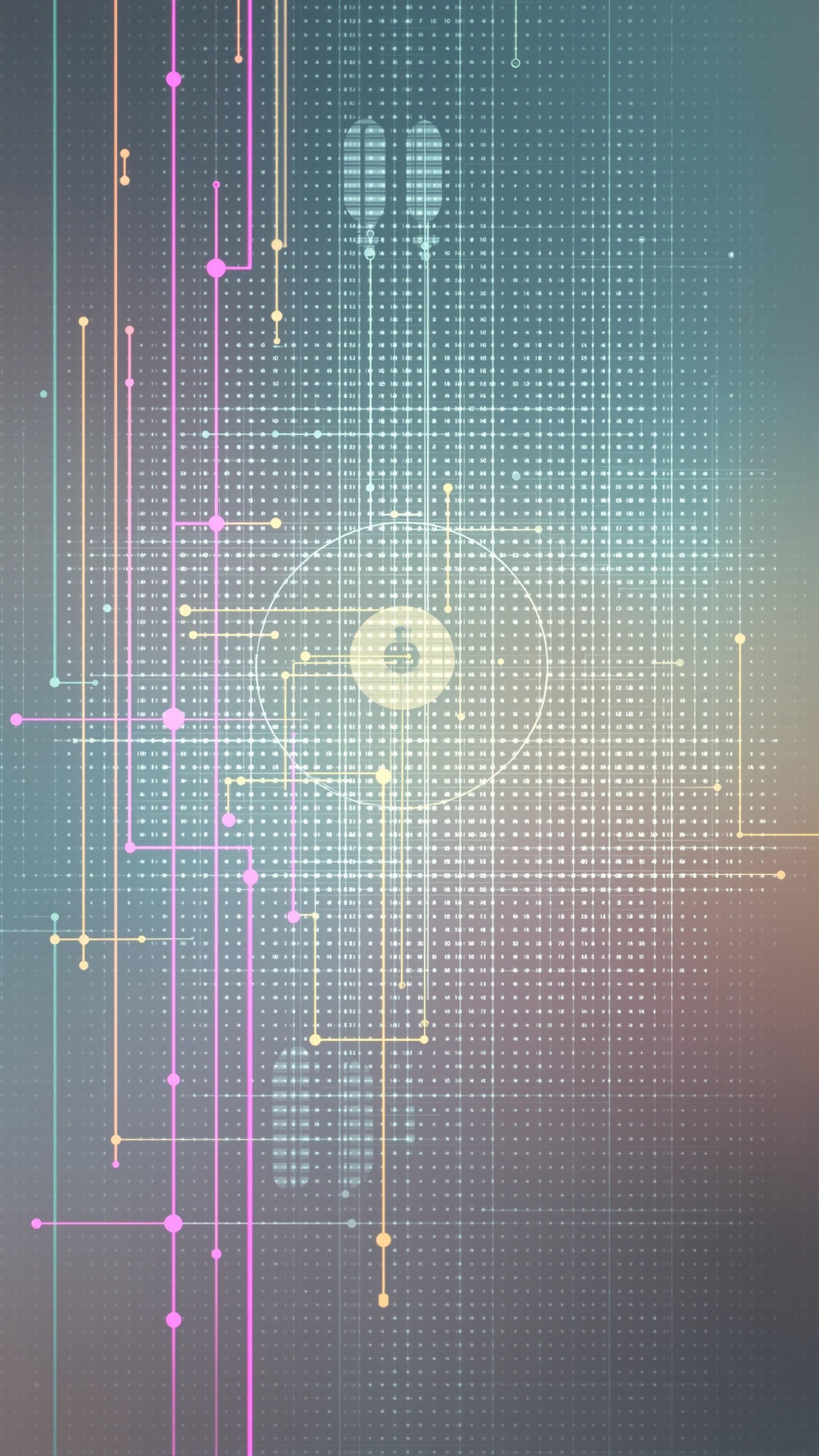 Scanner Grid - Abstract phone wallpaper 2160x3840