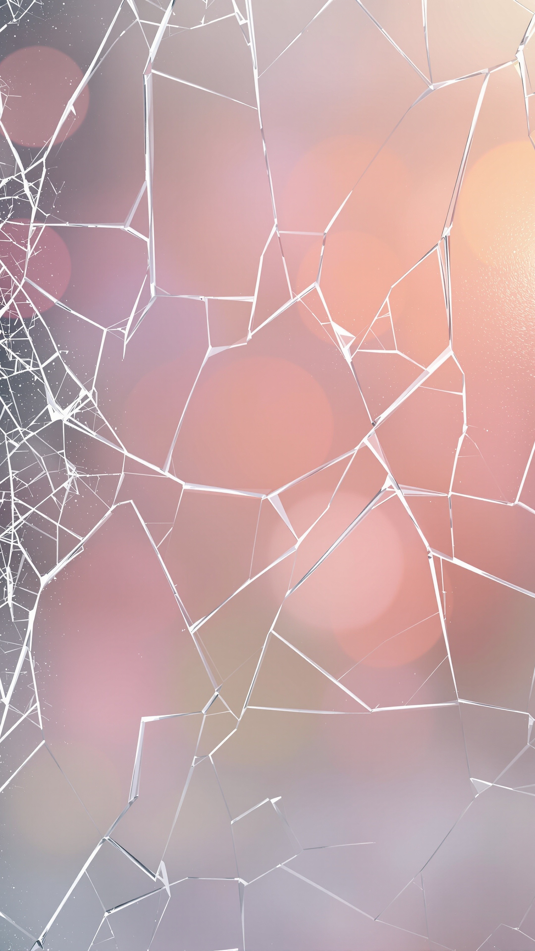 Glass Cracked - Abstract phone wallpaper 2160x3840
