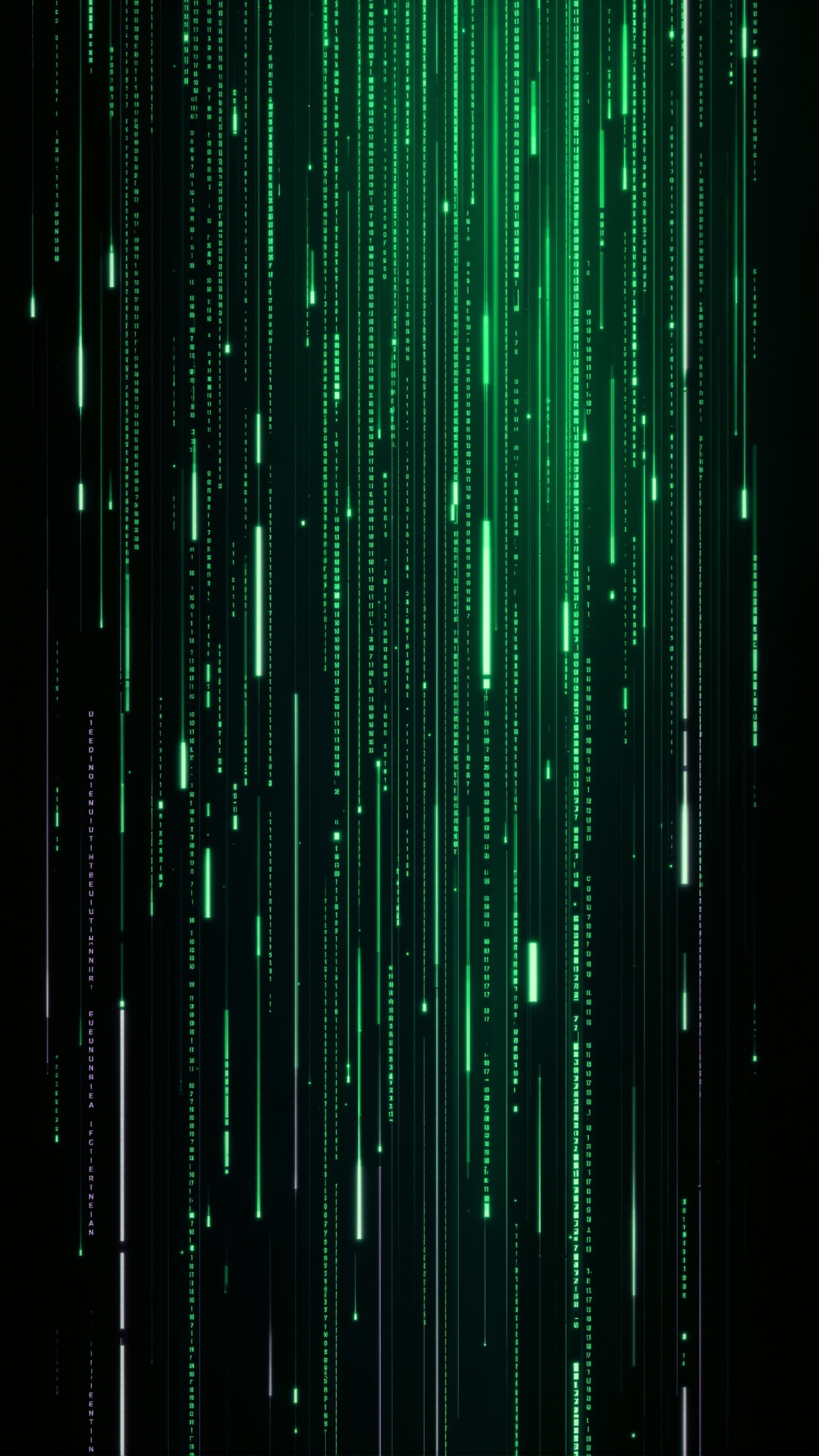 Matrix Rain - Abstract phone wallpaper 2160x3840