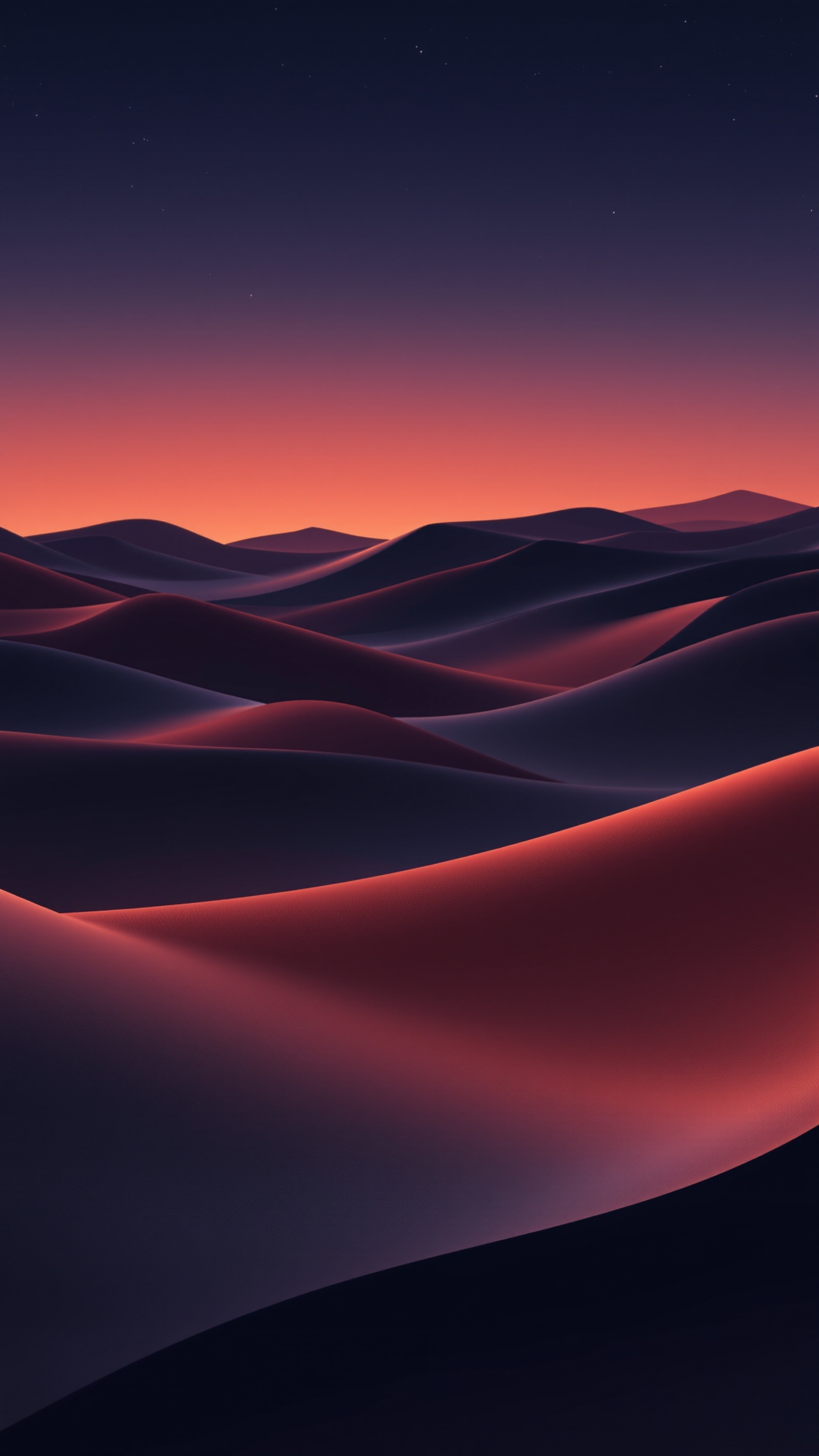 Arid Night - Abstract phone wallpaper 2160x3840