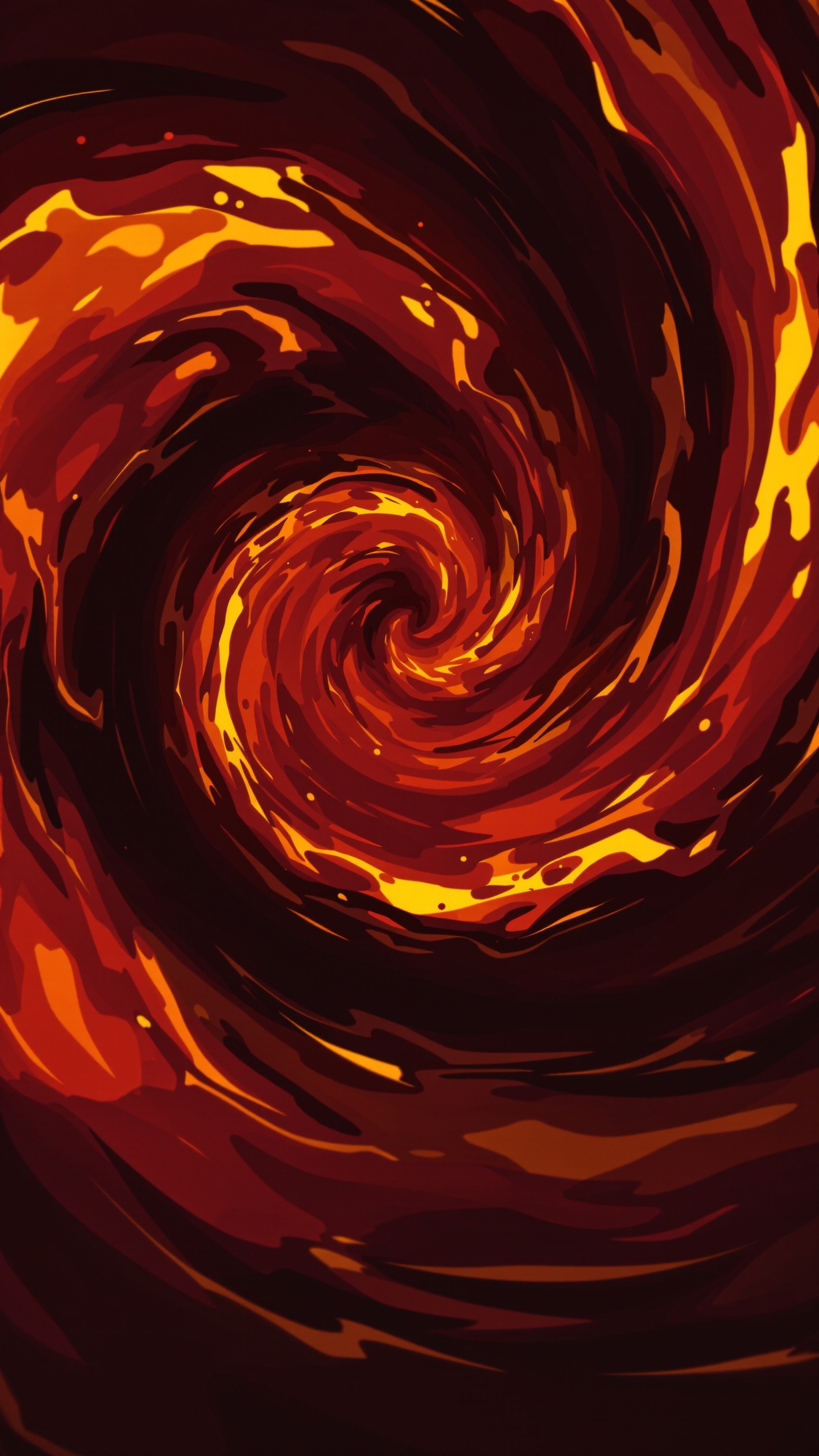 Lava Swirl - Abstract phone wallpaper 2160x3840