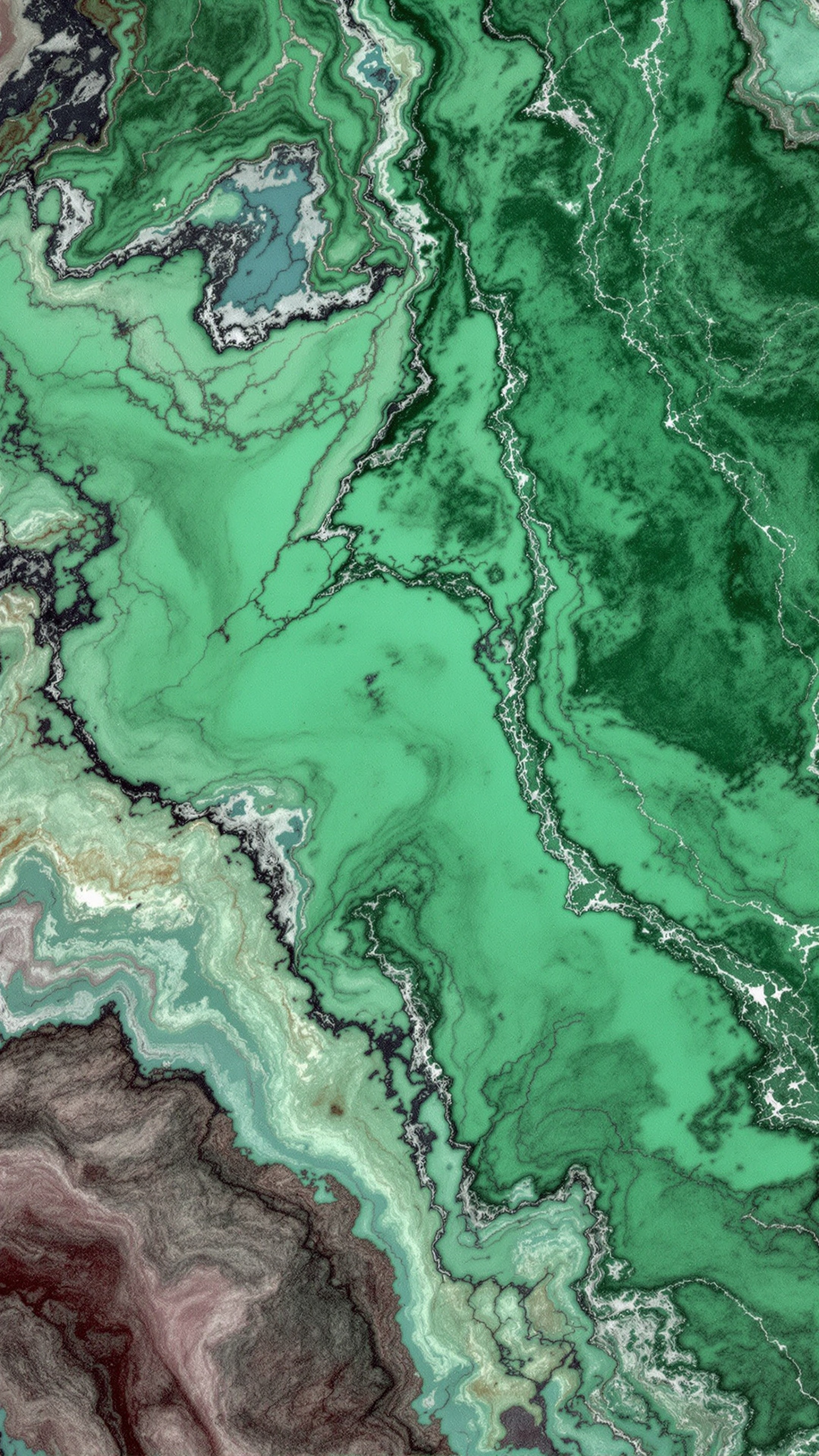 Marble Green - Abstract phone wallpaper 2160x3840