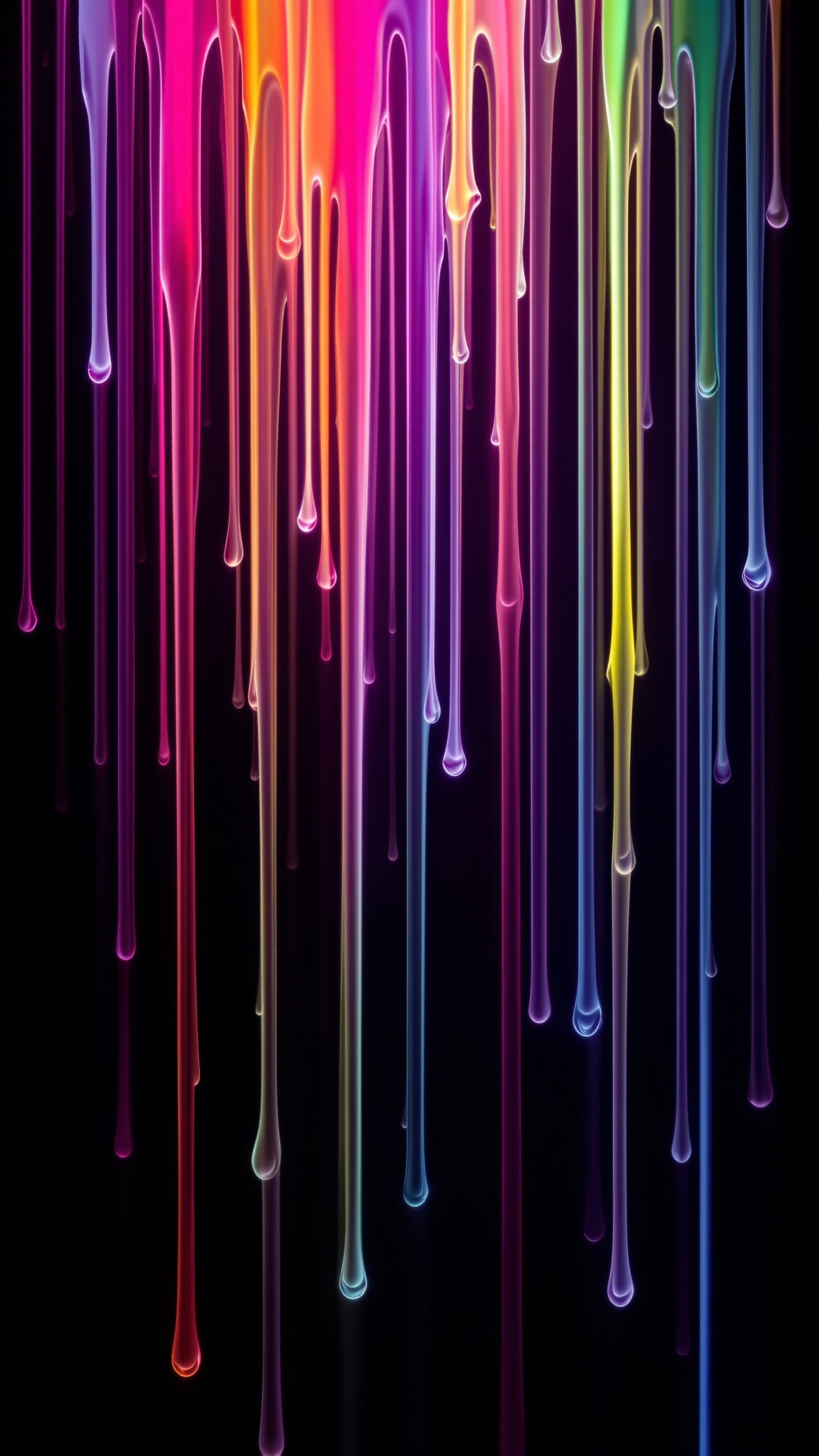 Neon Drip - Abstract phone wallpaper 2160x3840