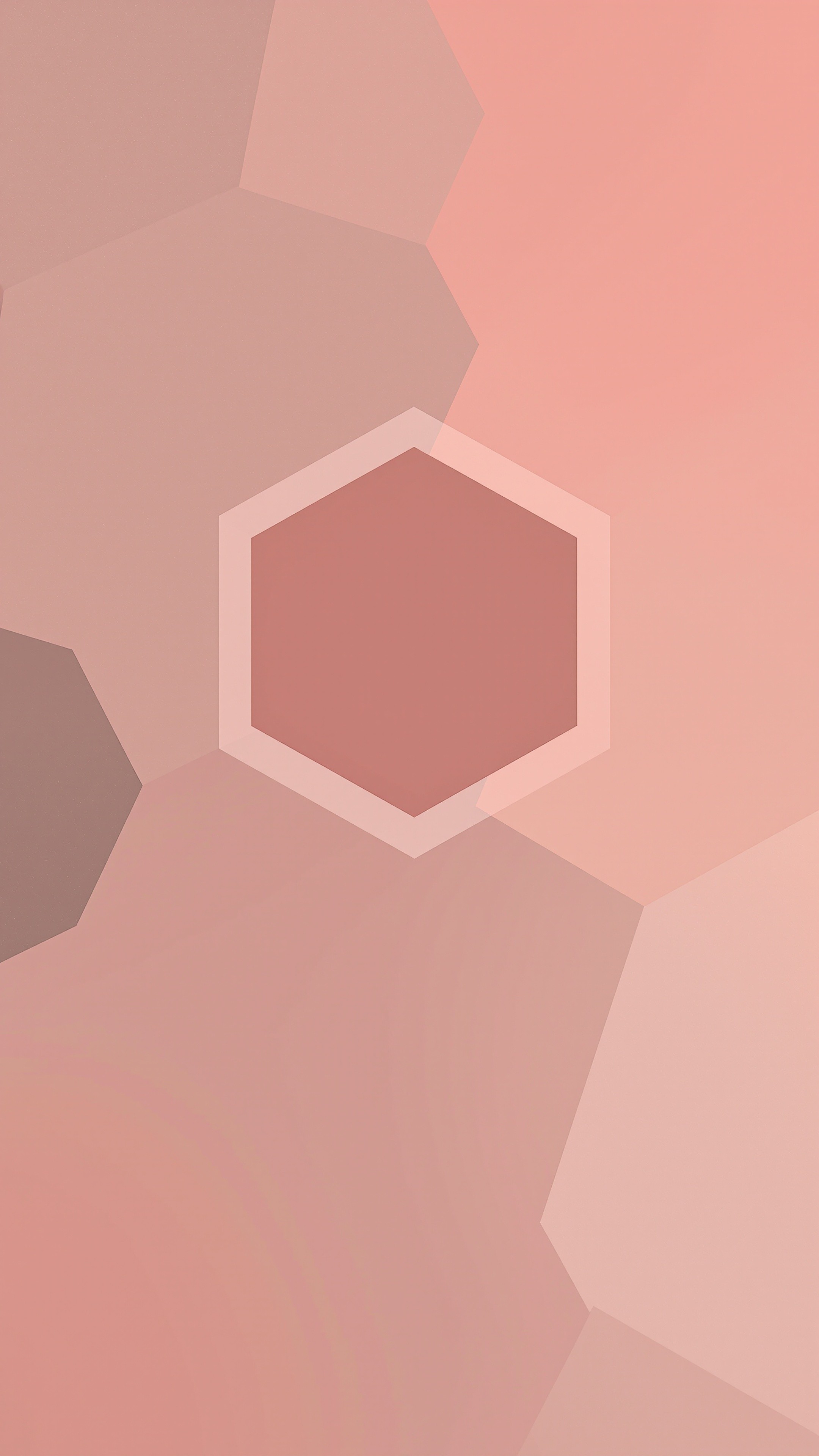 Single Hexagon - Abstract phone wallpaper 2160x3840
