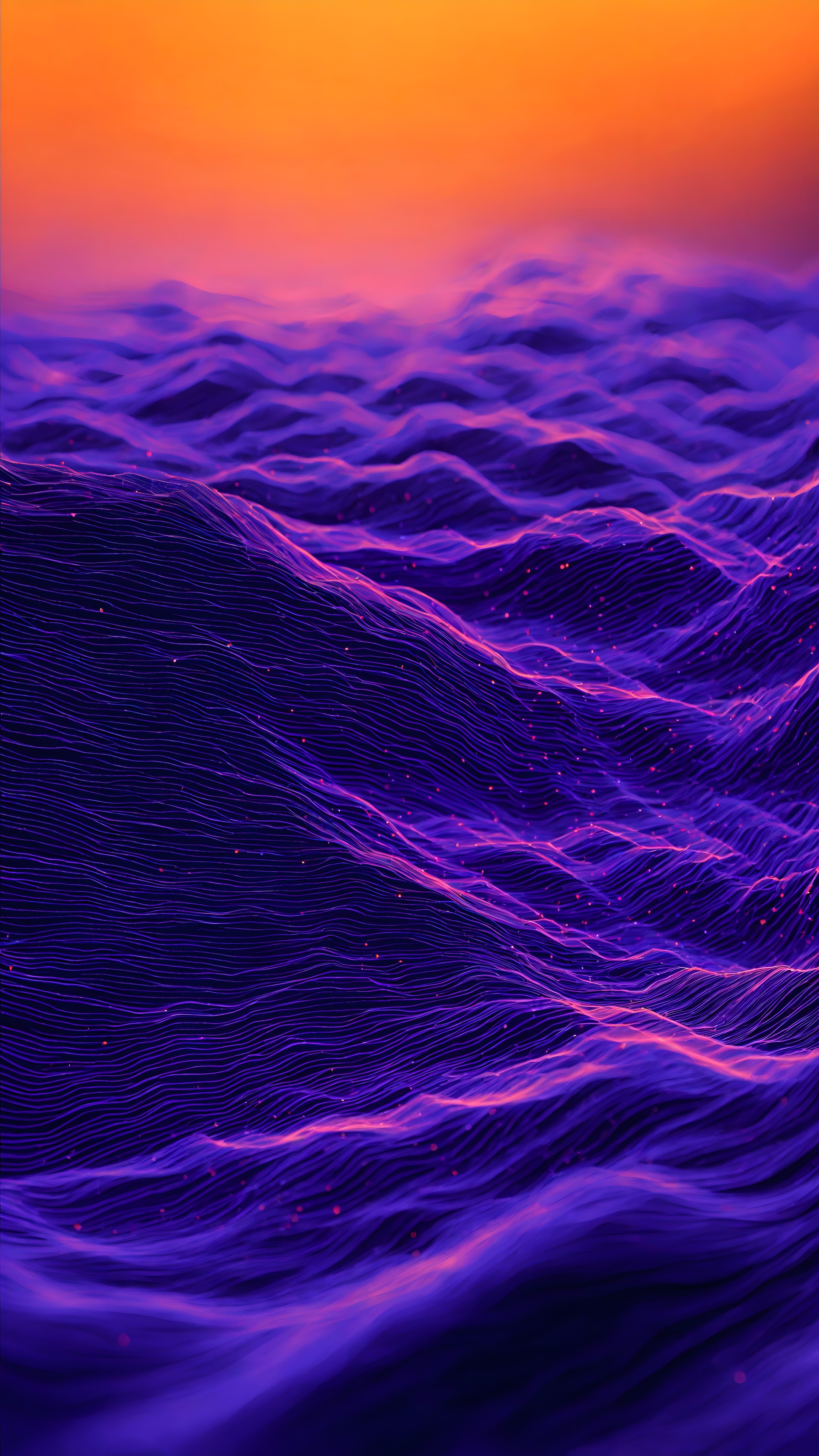 Data Stream - Abstract phone wallpaper 2160x3840