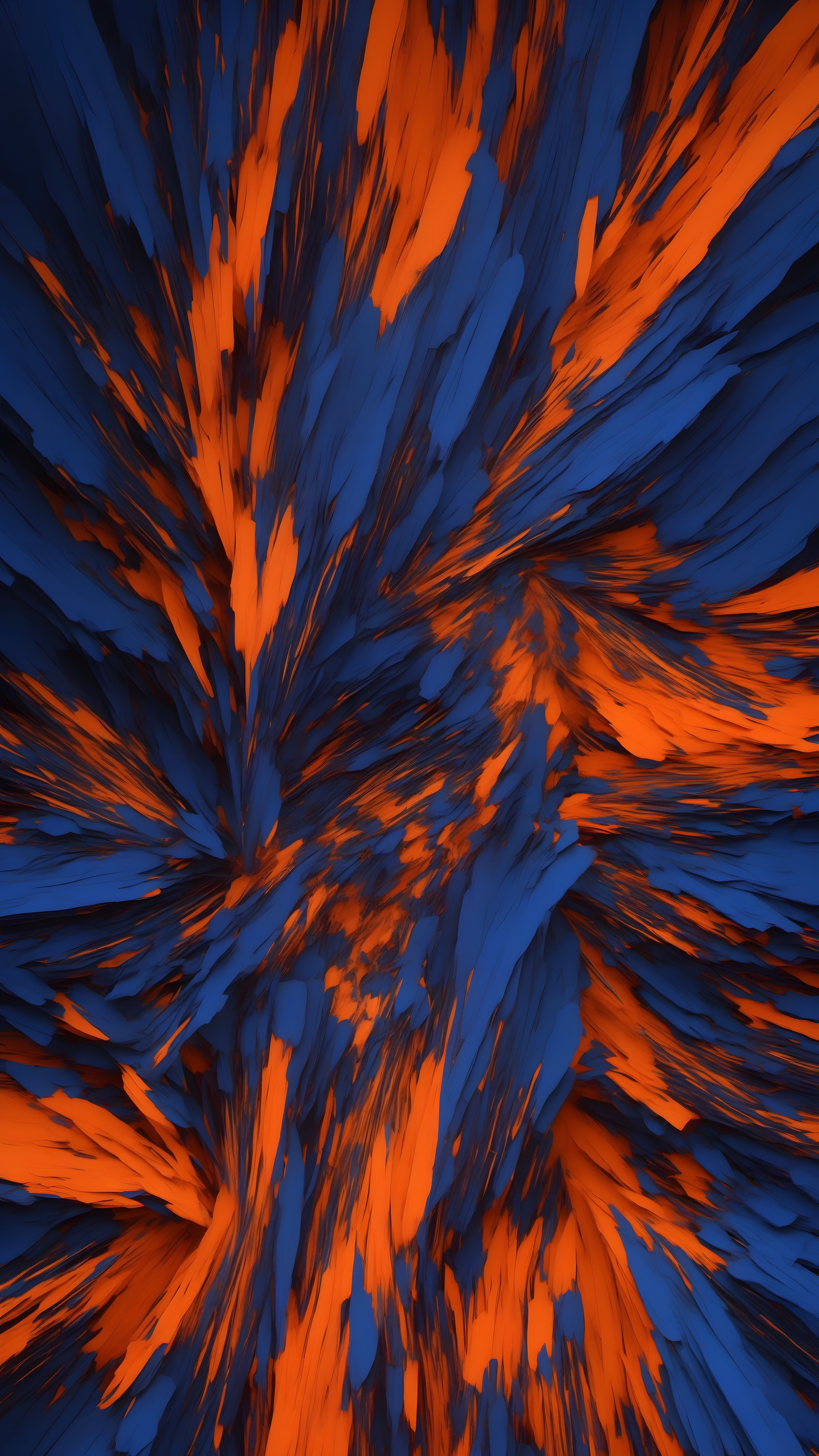 Implosion Collapse - Abstract phone wallpaper 2160x3840