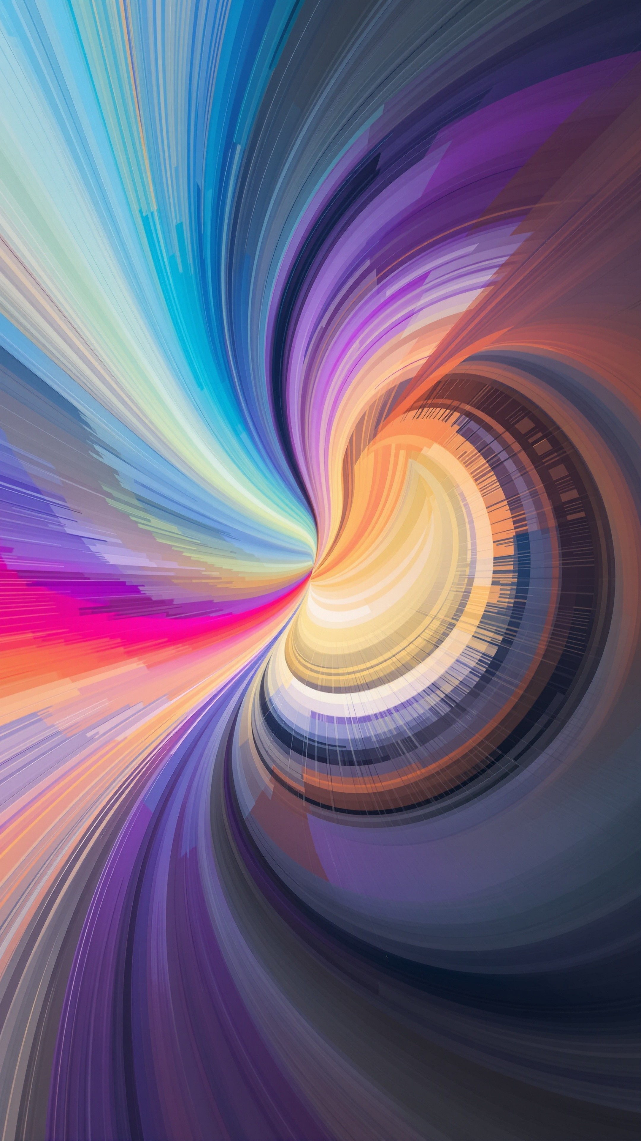 Orbit Circular - Abstract phone wallpaper 2160x3840