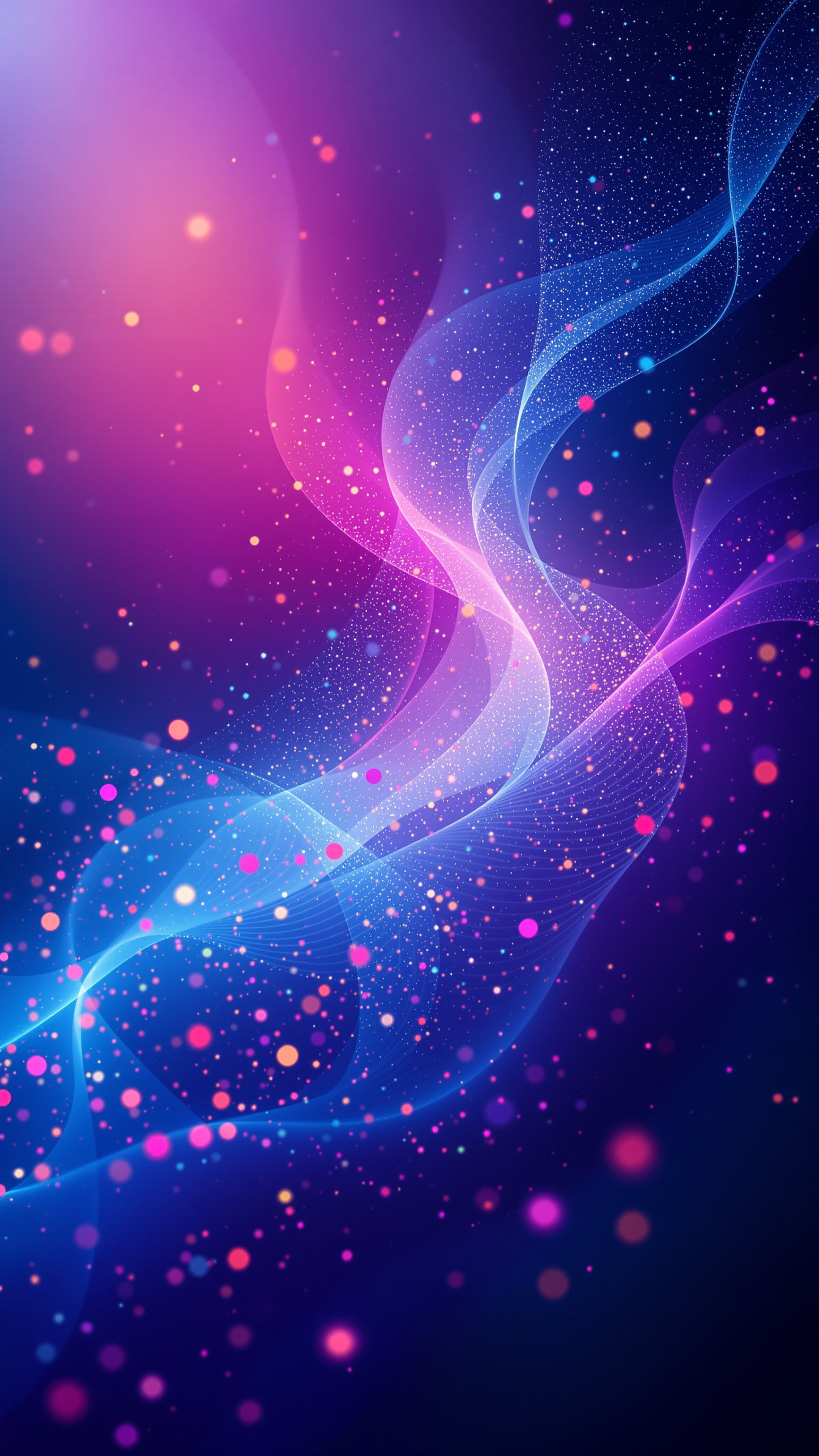 Particle Flow - Abstract phone wallpaper 2160x3840