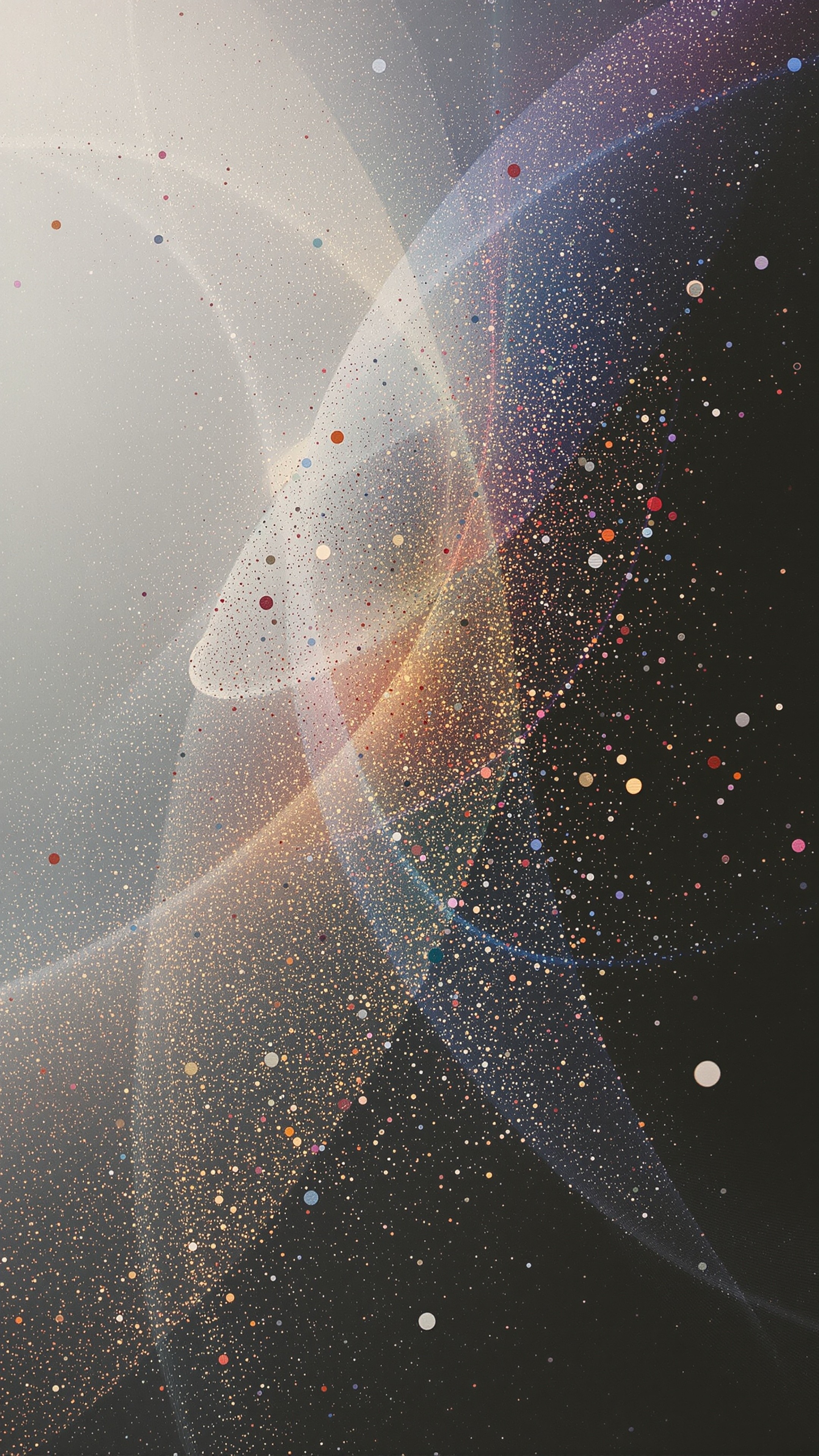 Particle Orbit - Abstract phone wallpaper 2160x3840
