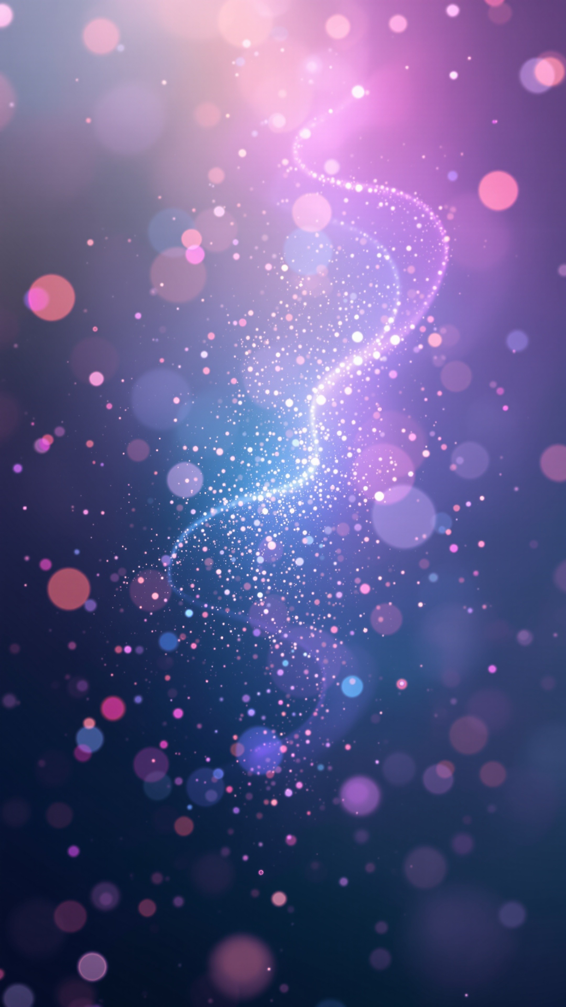 Shimmer Particle - Abstract phone wallpaper 2160x3840