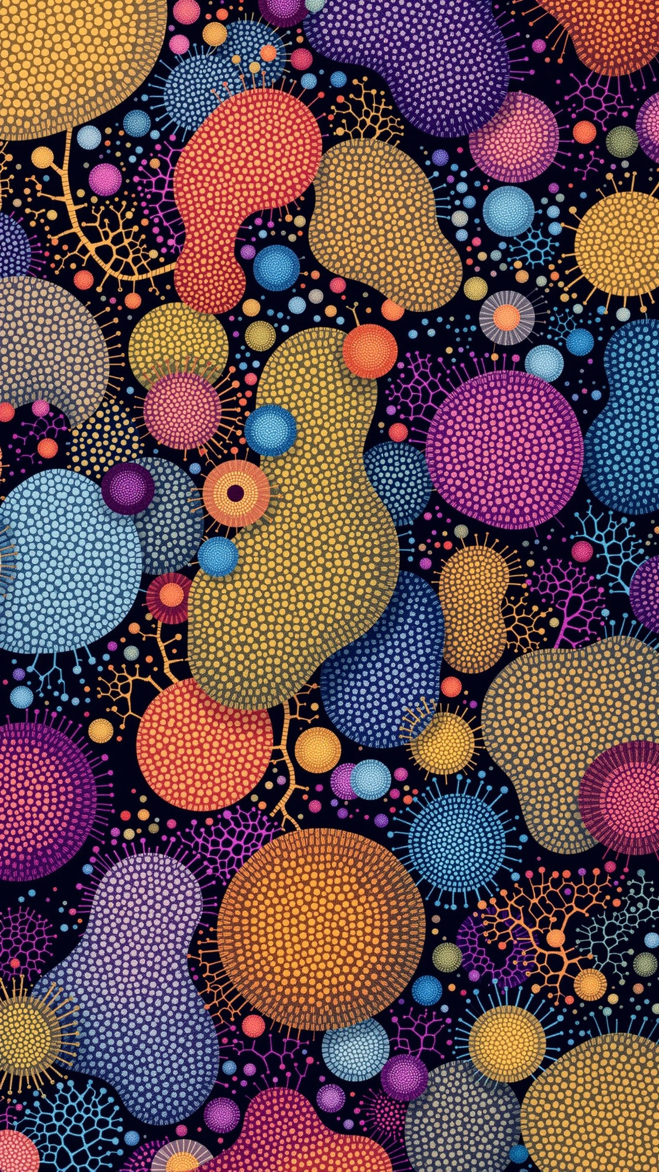 Cellular Pattern - Abstract phone wallpaper 2160x3840