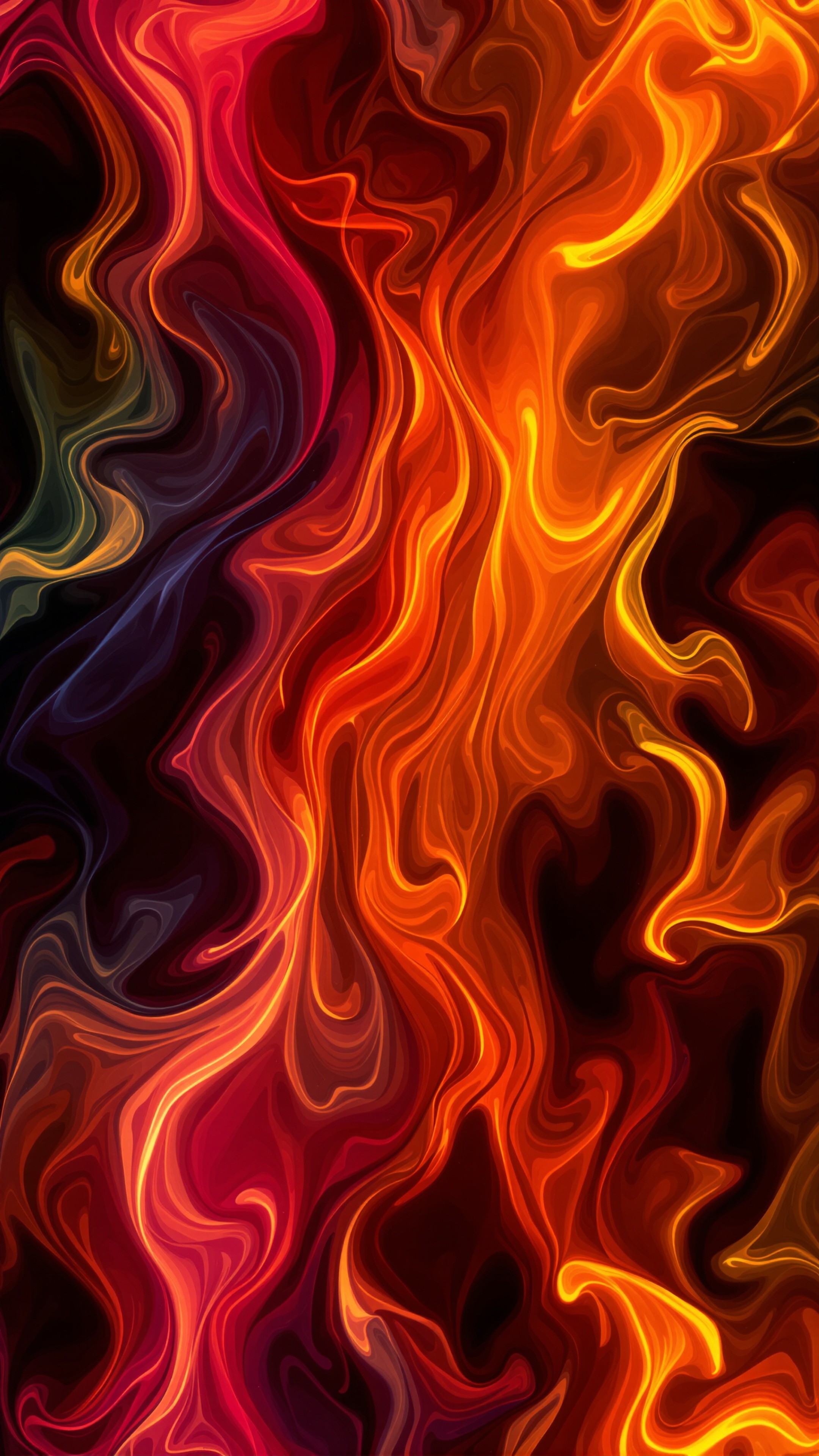 Fire Abstract - Abstract phone wallpaper 2160x3840