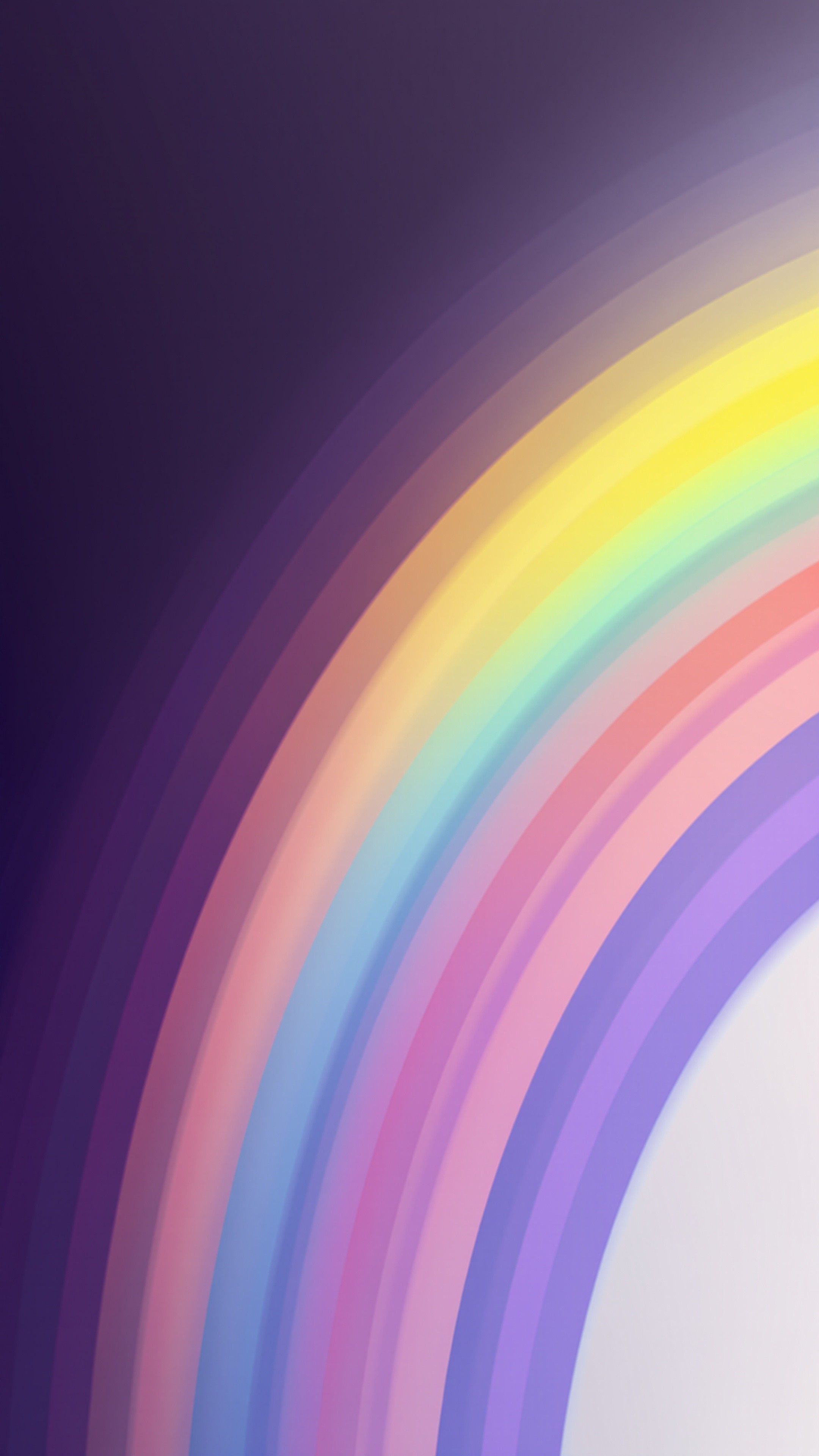 Rainbow Arc - Abstract phone wallpaper 2160x3840