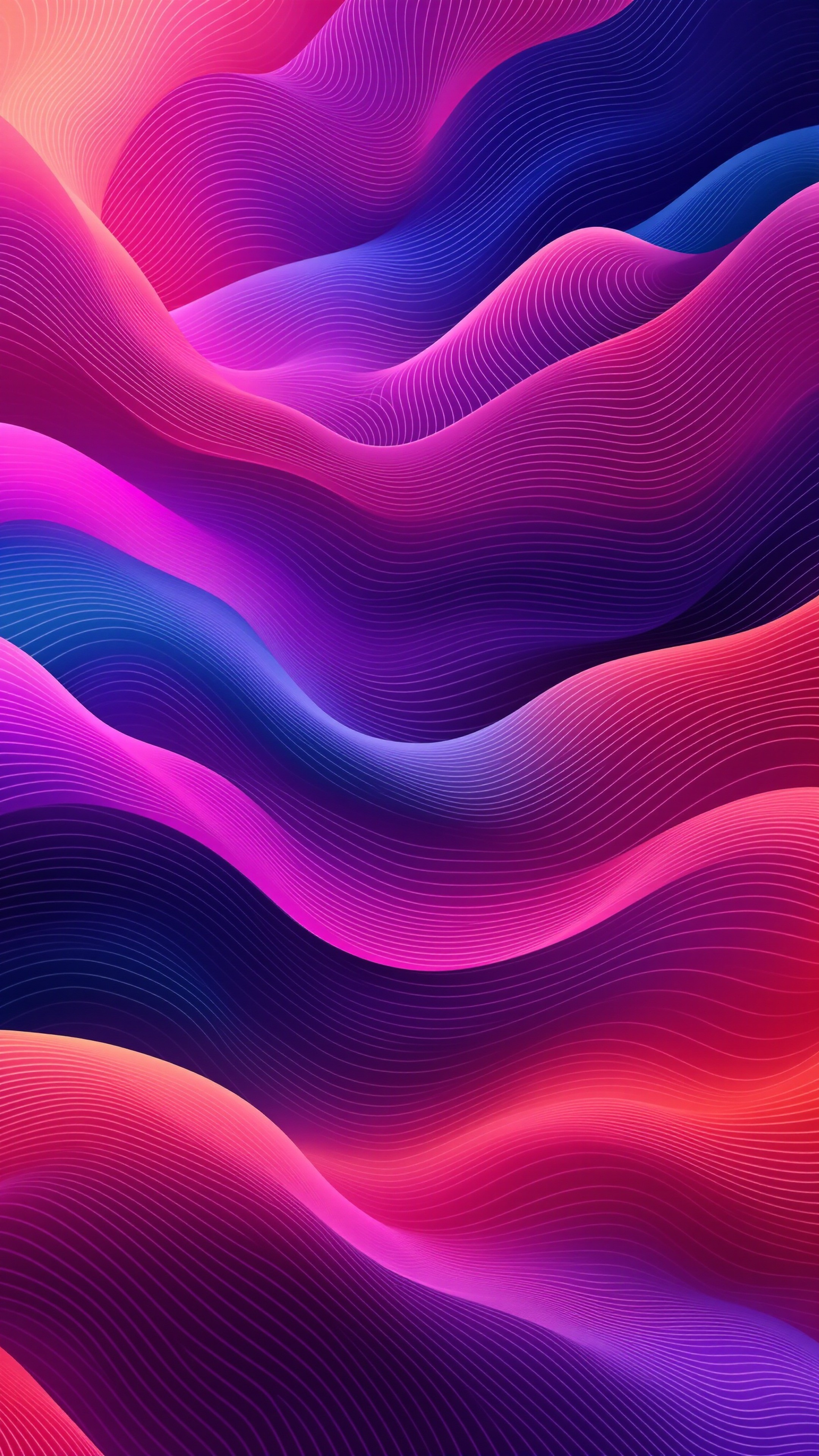 Waves Rhythmic - Abstract phone wallpaper 2160x3840