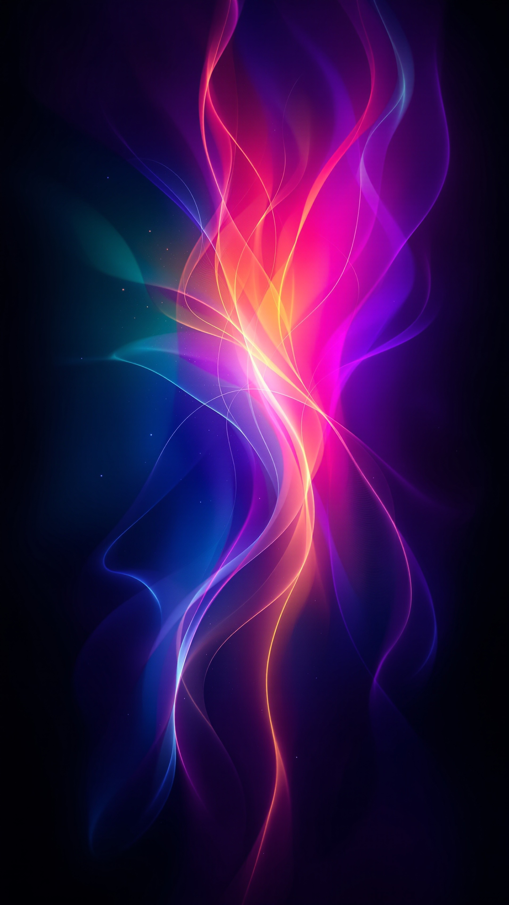 Bioluminescent - Abstract phone wallpaper 2160x3840