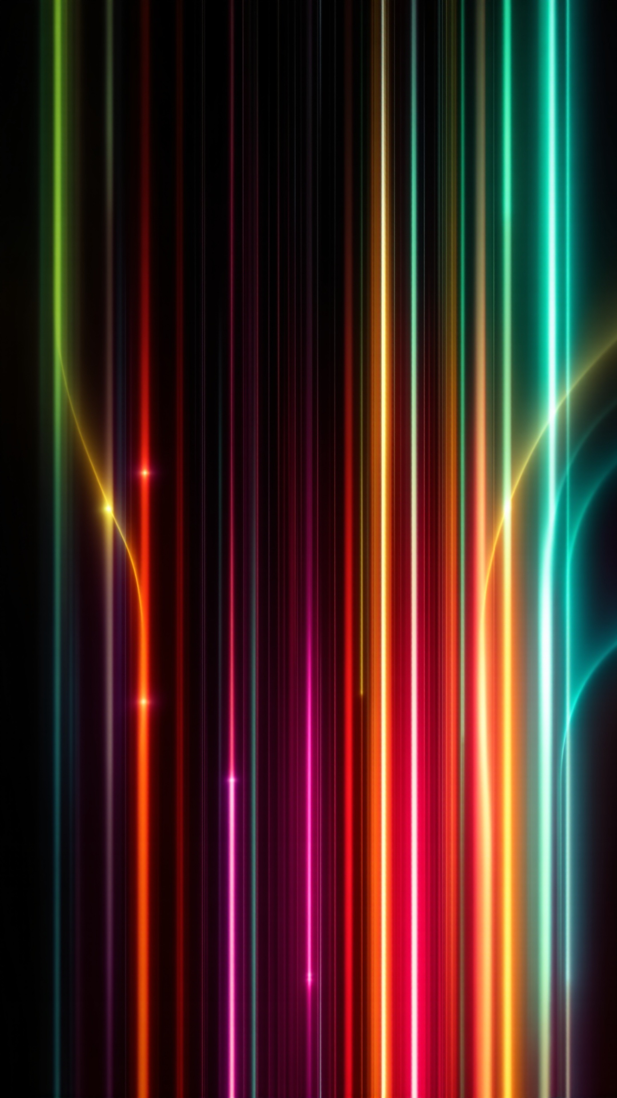 Glowing Organisms - Abstract phone wallpaper 2160x3840
