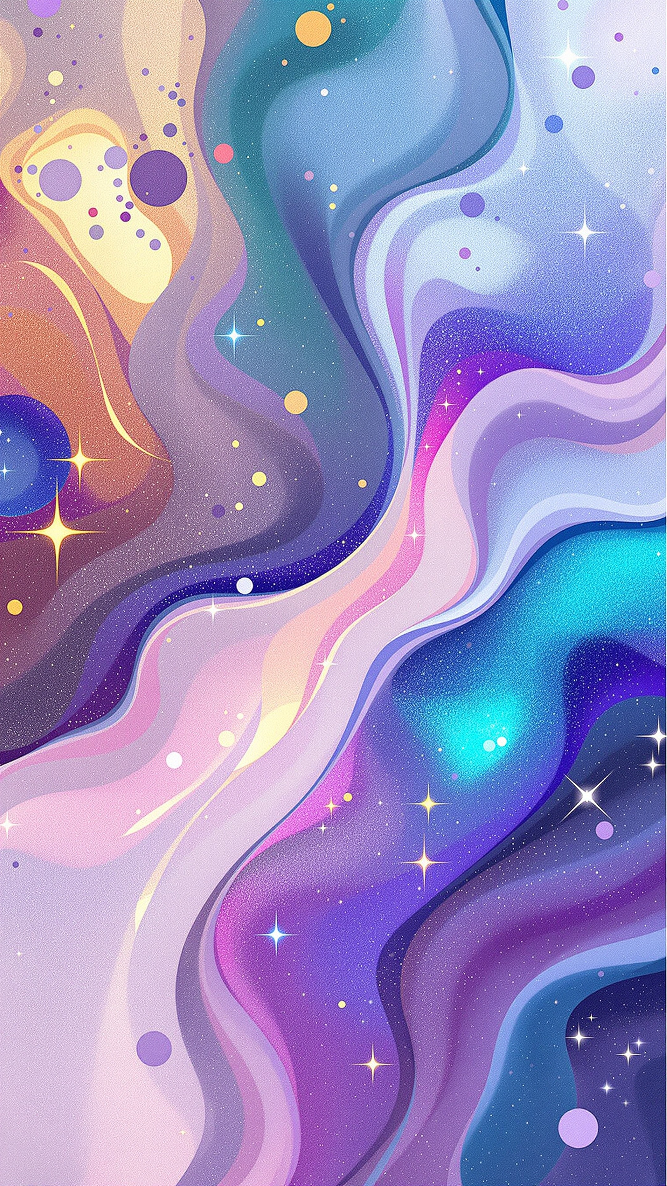 Nacre Shimmer - Abstract phone wallpaper 2160x3840