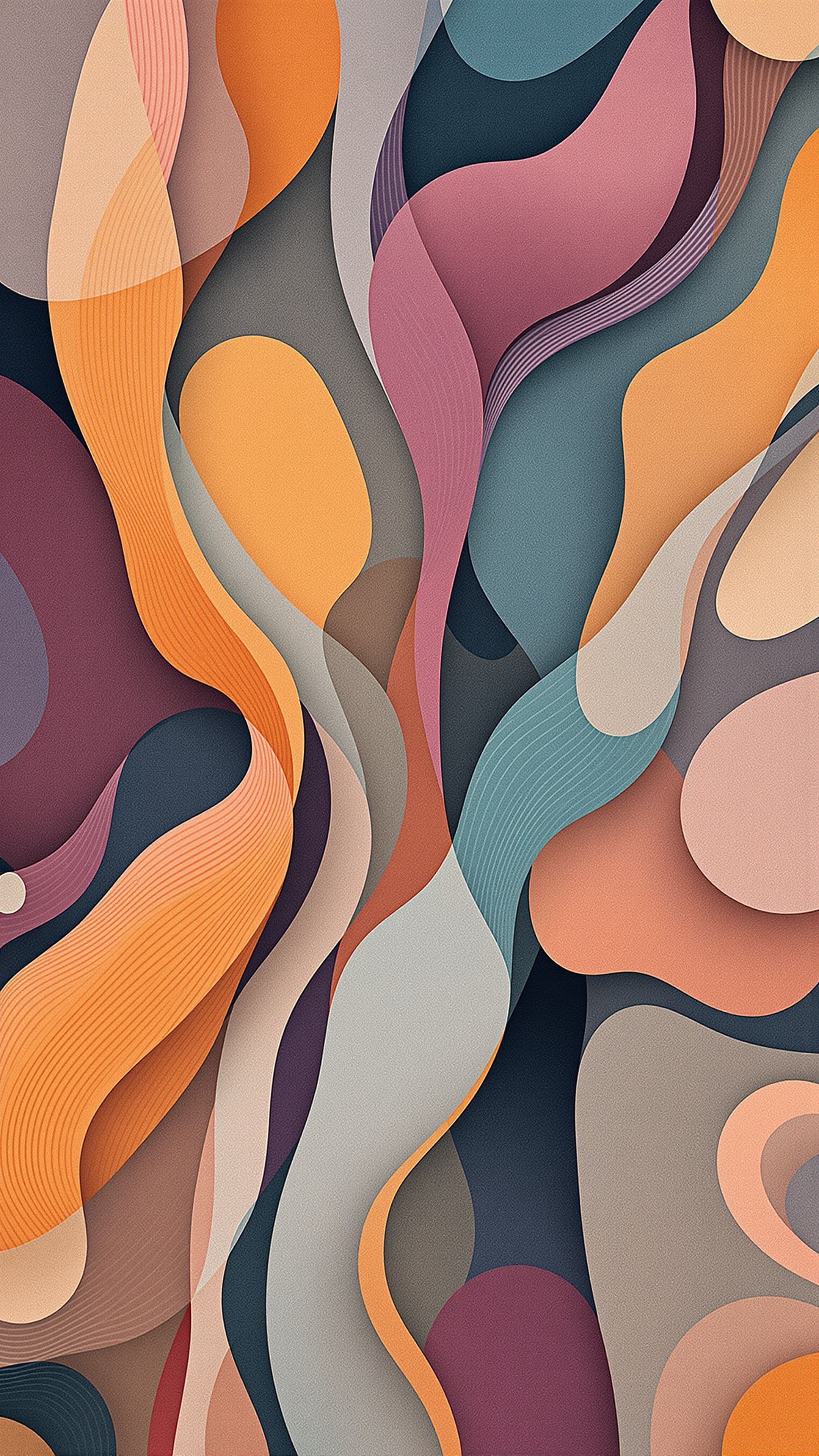 Symbiotic Pattern - Abstract phone wallpaper 2160x3840