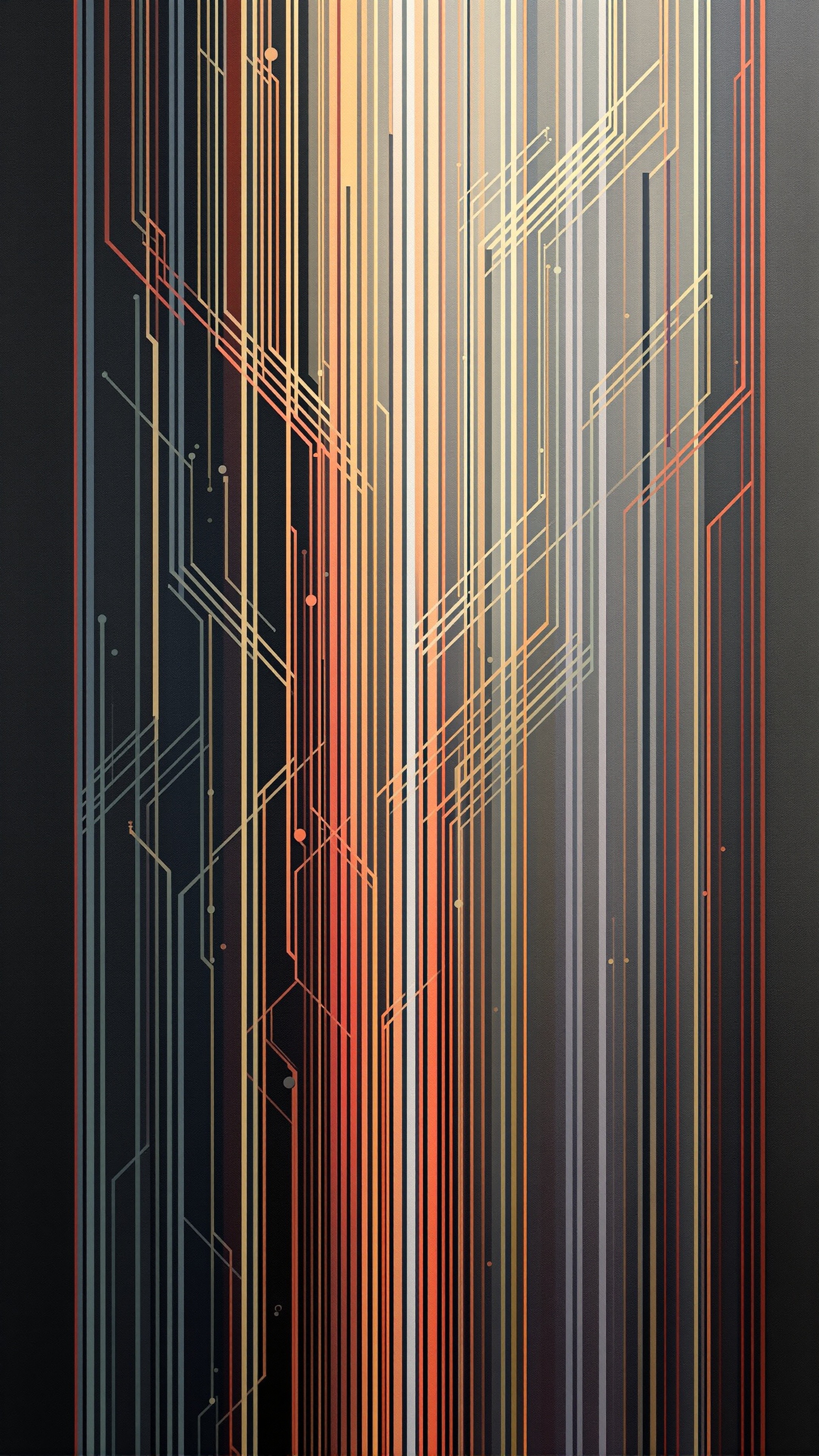 Tube Network - Abstract phone wallpaper 2160x3840