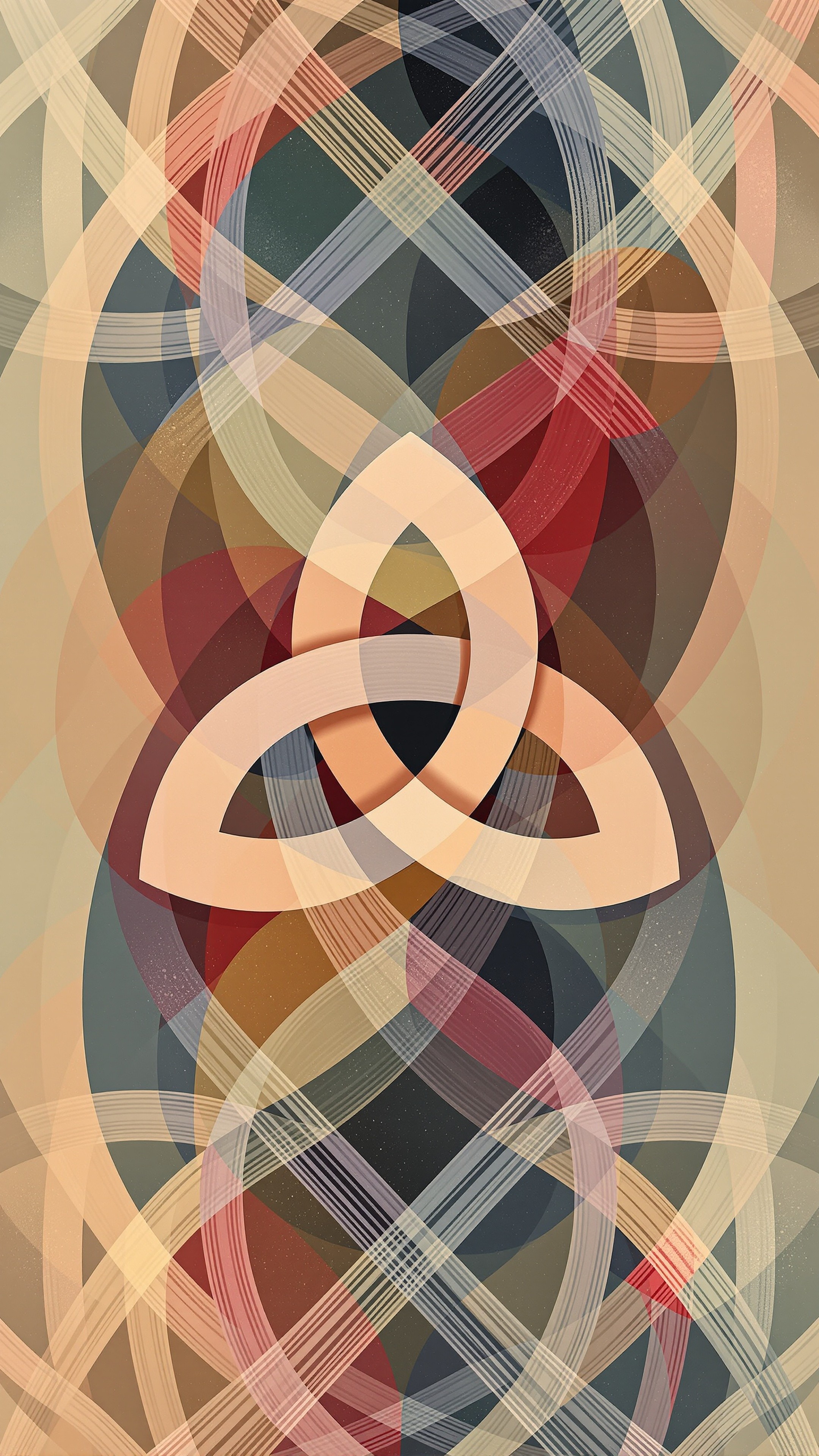 Celtic Trinity - Abstract phone wallpaper 2160x3840