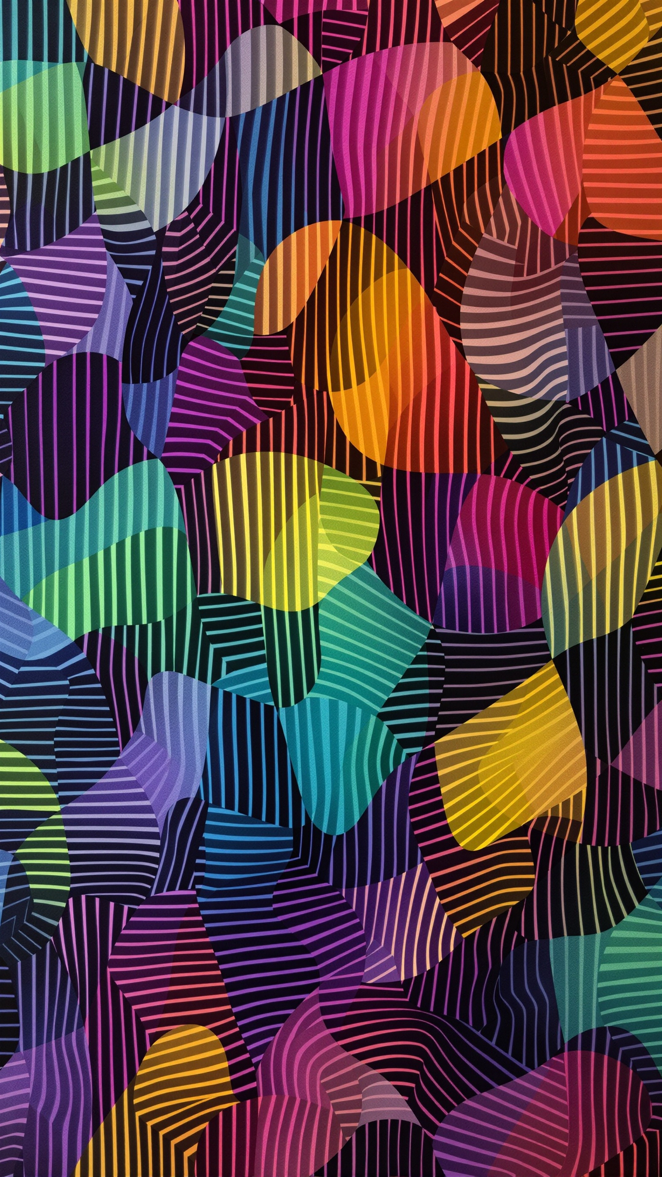 Checkerboard Warped - Abstract phone wallpaper 2160x3840